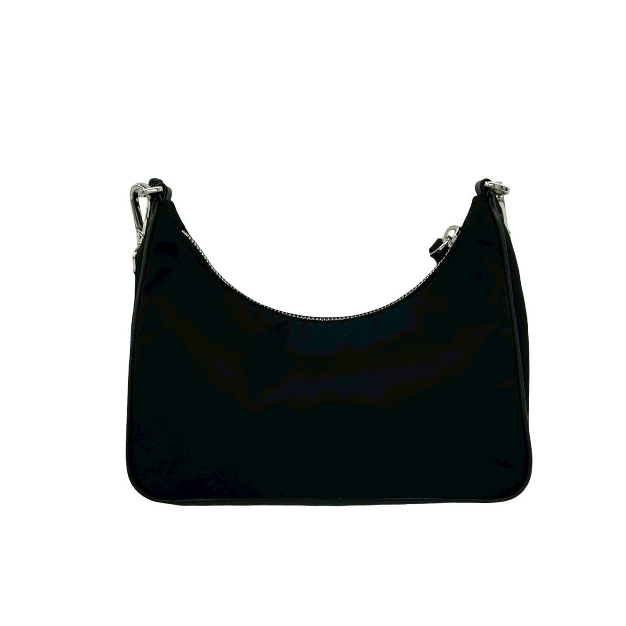 Prada Black Nylon Leather Shoulder Bag (Pre-Owned)
