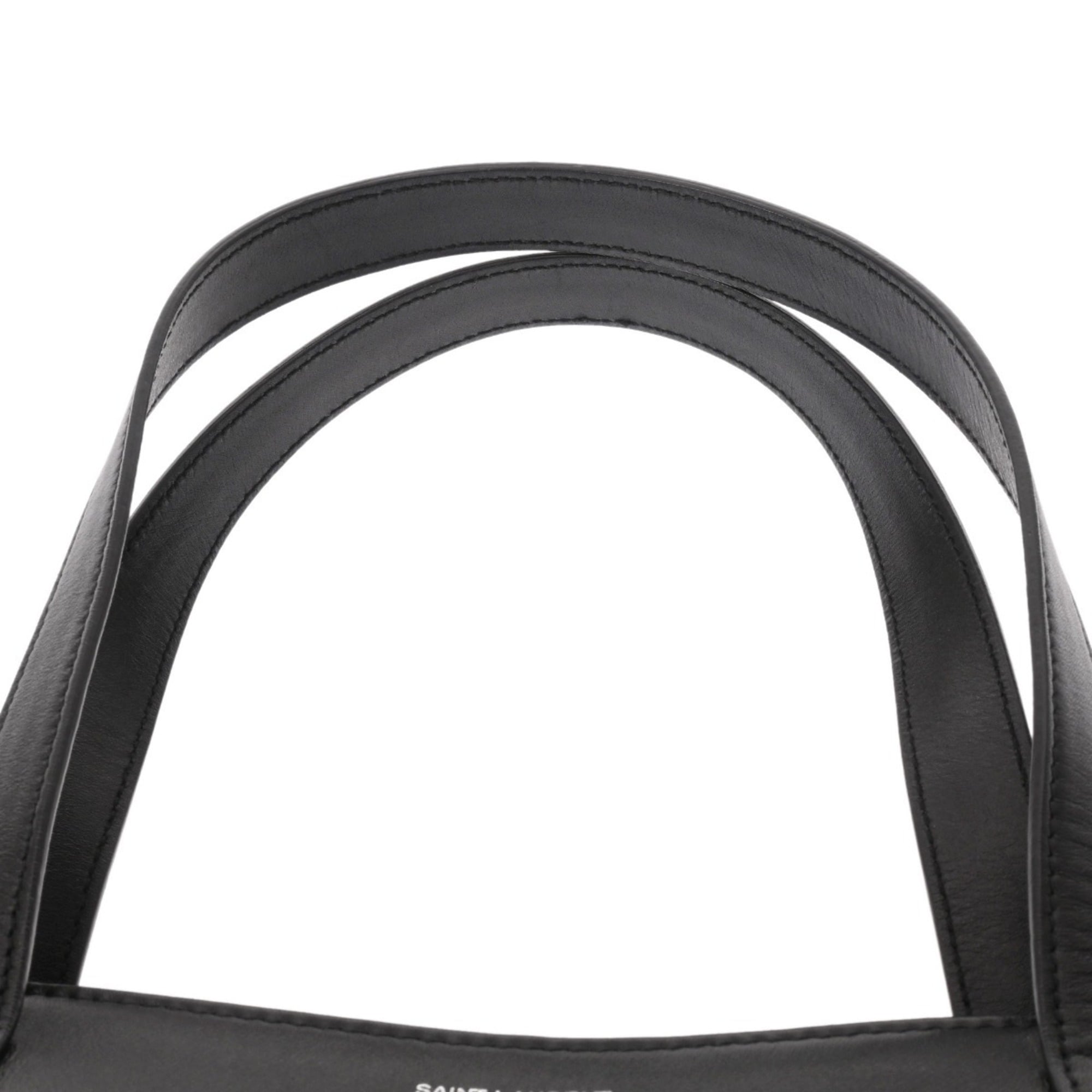 Saint Laurent Black Leather Tote Bag (Pre-Owned)