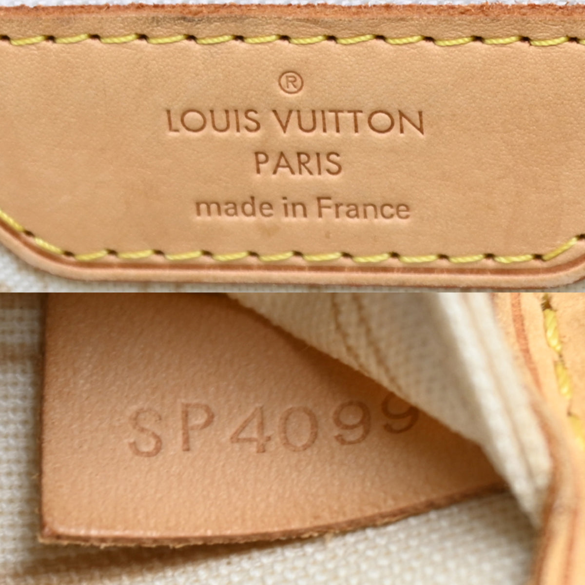 Louis Vuitton White Damier Azur Tote Bag (Pre-Owned)