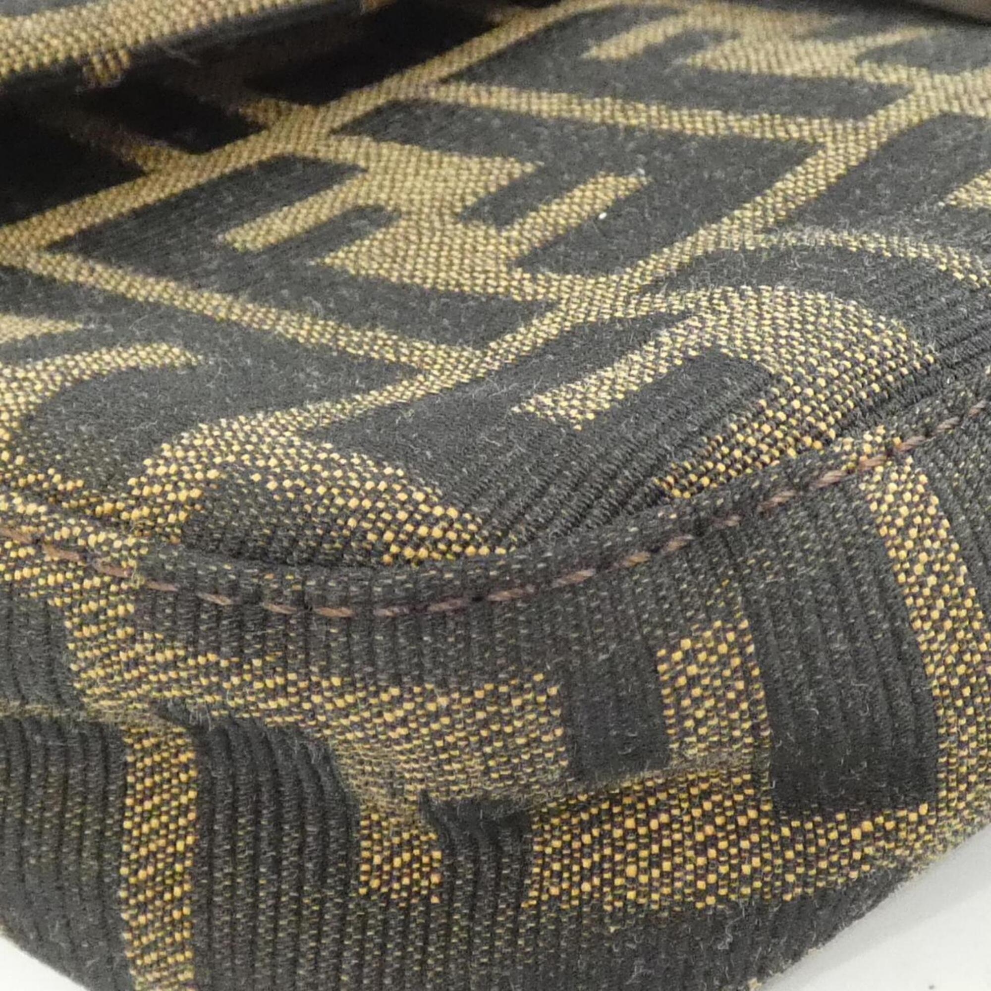 Fendi Brown Canvas Shoulder Bag (Pre-Owned)