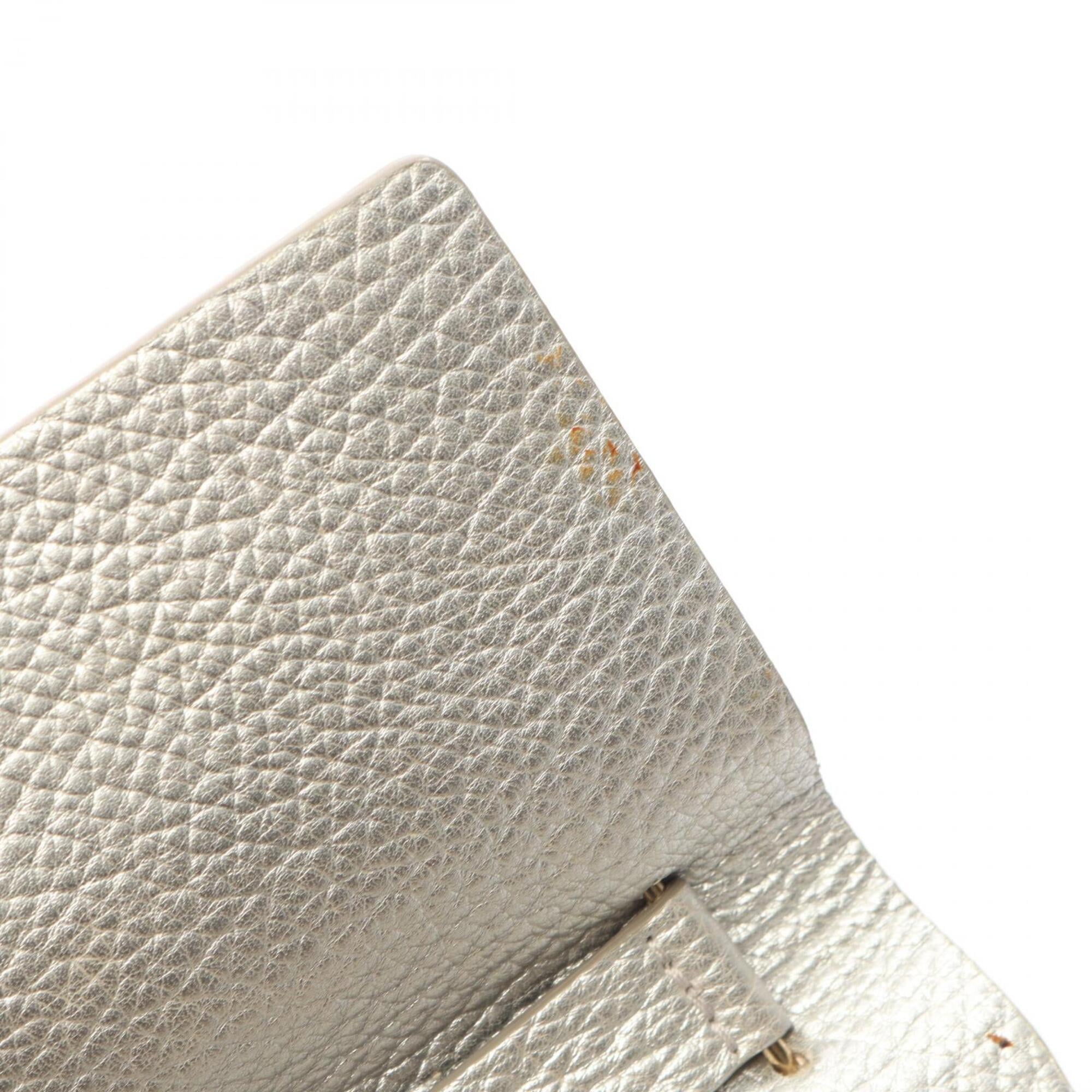 Chloé Silver Leather Handbag Shoulder Bag (Pre-Owned)