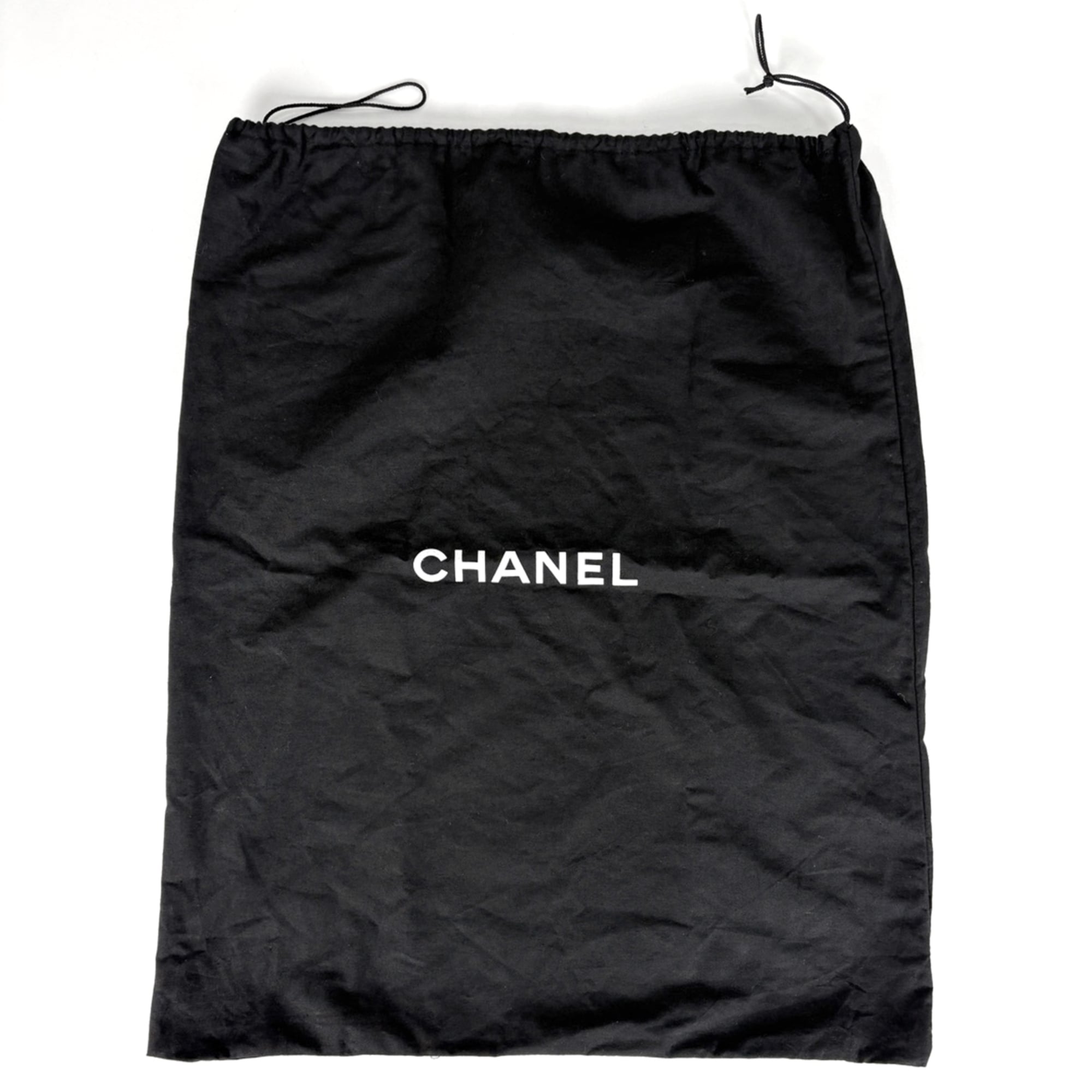 Chanel Black Coated Canvas Handbag (Pre-Owned)