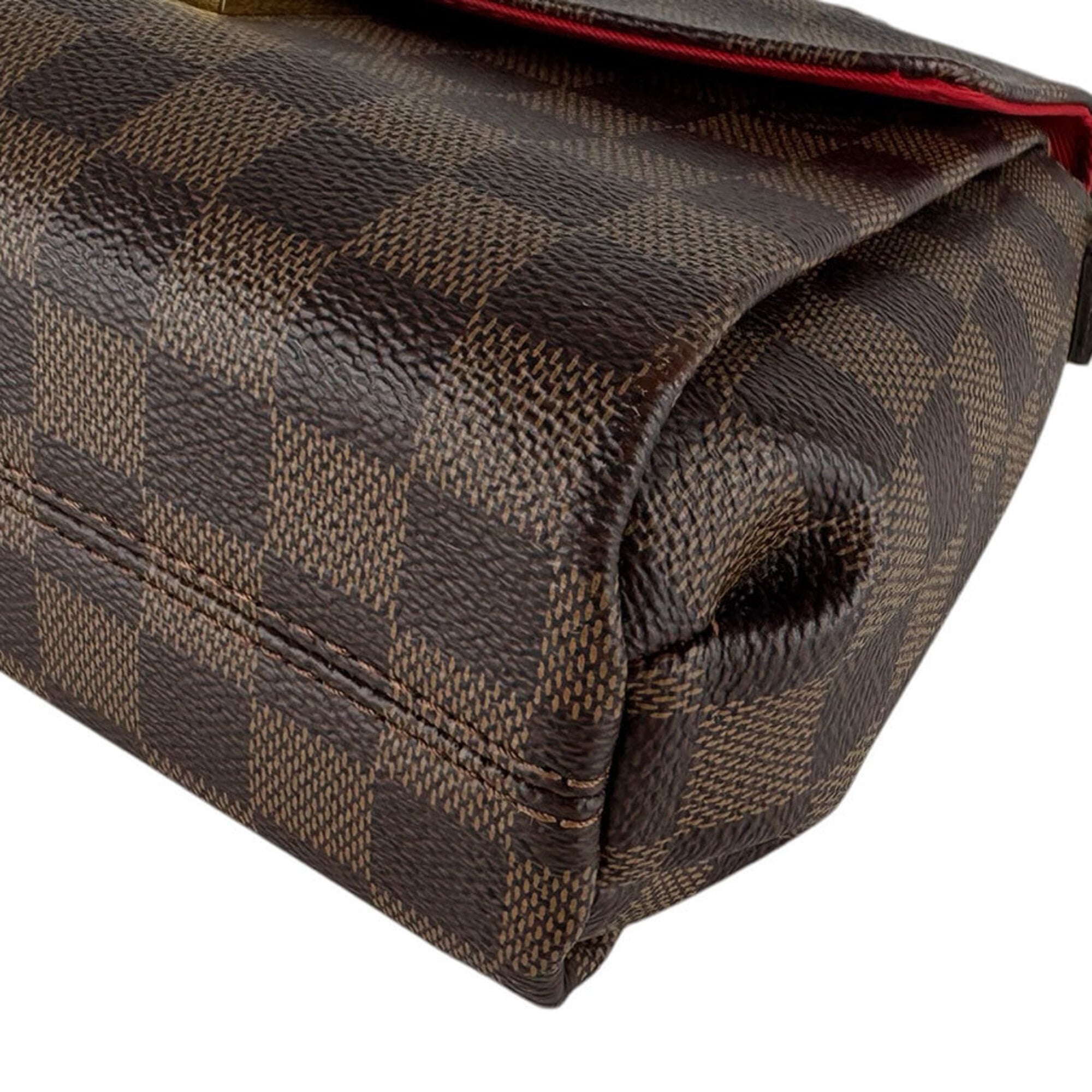 Louis Vuitton Brown Damier Canvas Damier Canvas Handbag Shoulder Bag (Pre-Owned)