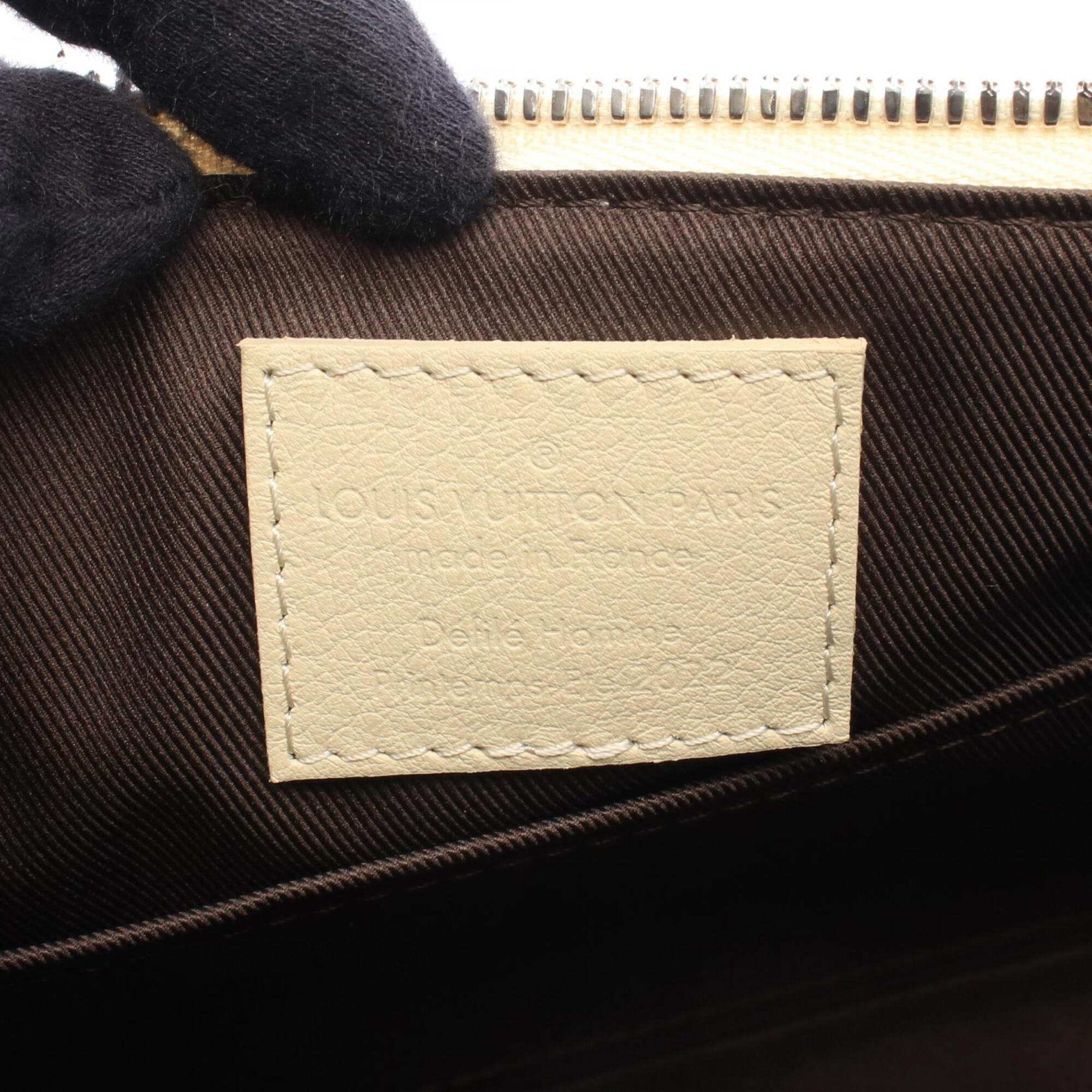 Louis Vuitton Brown Ivory Multi-Color Leather Handbag Shoulder Bag (Pre-Owned)