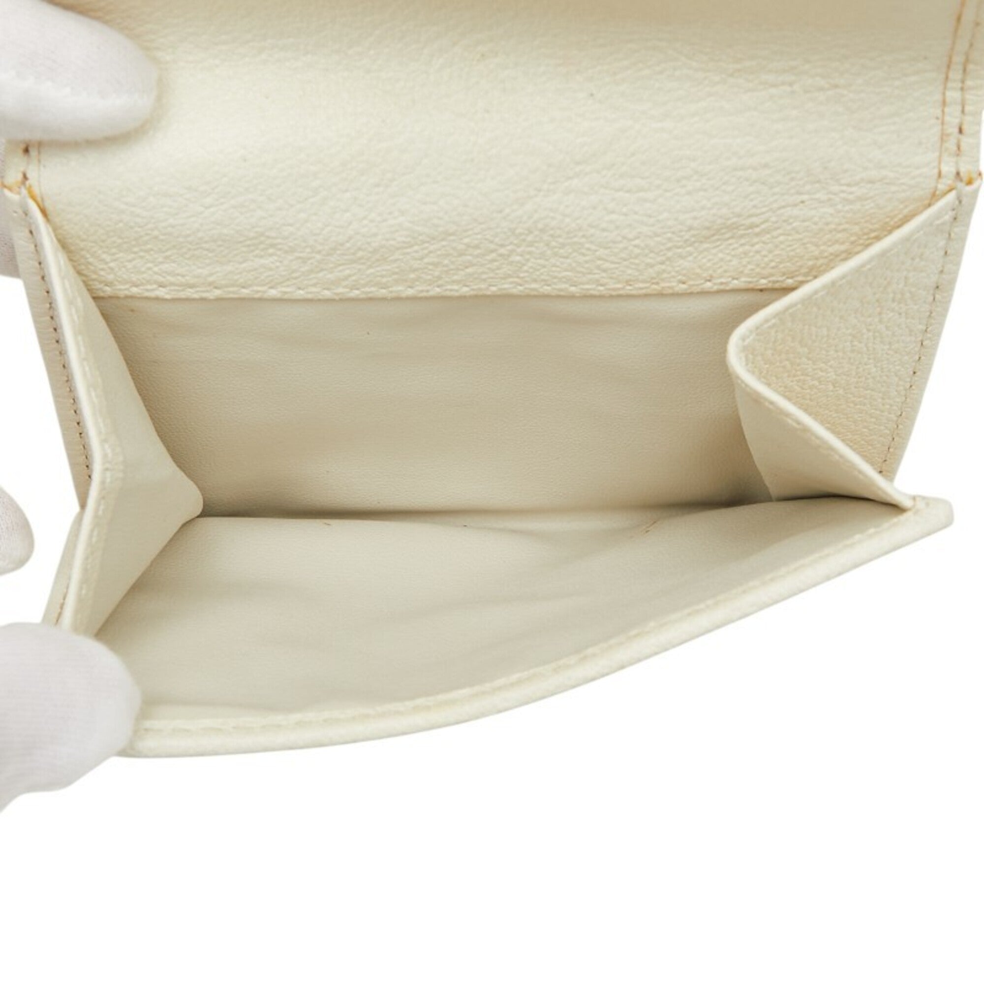Celine Pink White Canvas Leather Wallet (Bi-Fold) (Pre-Owned)