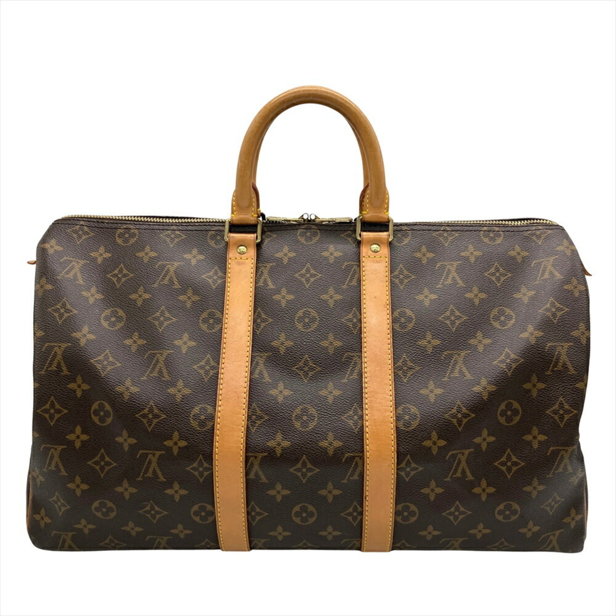 Louis Vuitton Brown Monogram Canvas Boston Bag (Pre-Owned)