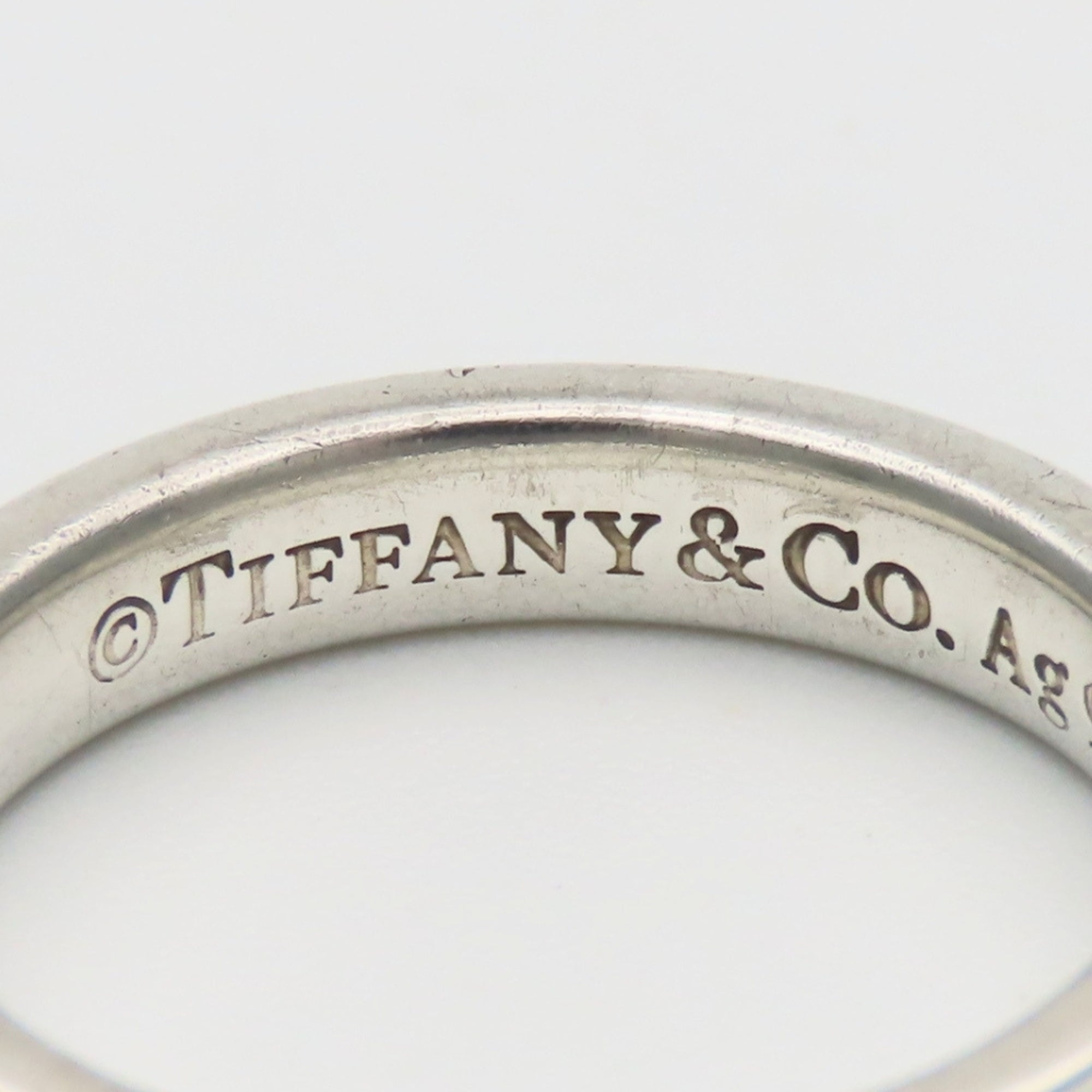 Tiffany Silver Silver 925 Band Ring (Pre-Owned)