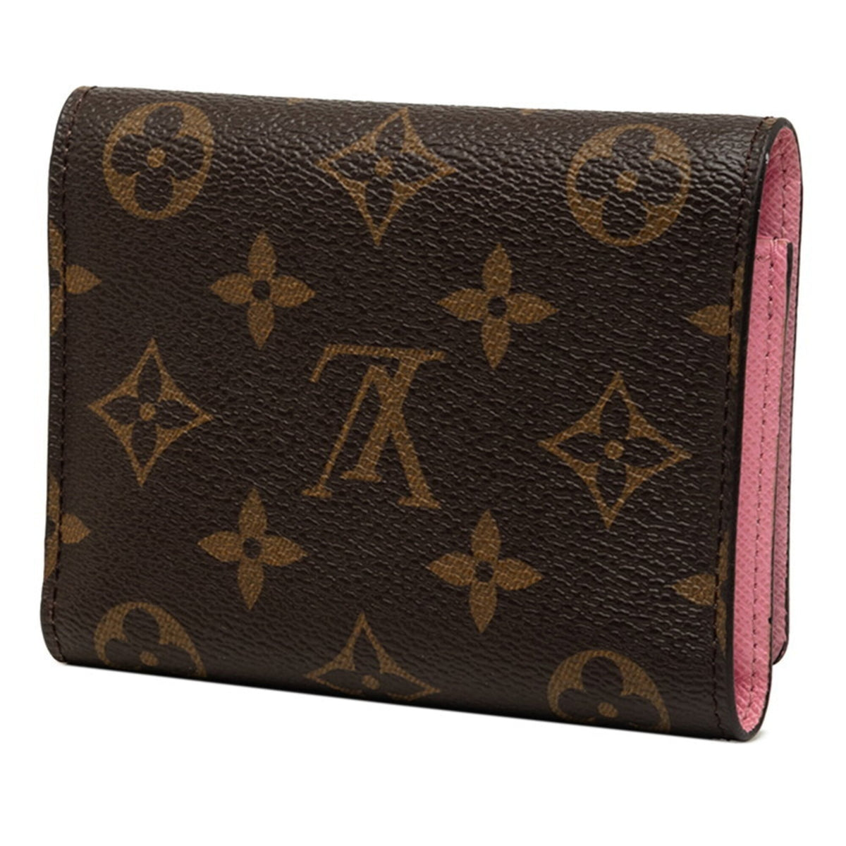Louis Vuitton Monogram Brown Pink Pvc Wallet (Tri-Fold) (Pre-Owned)