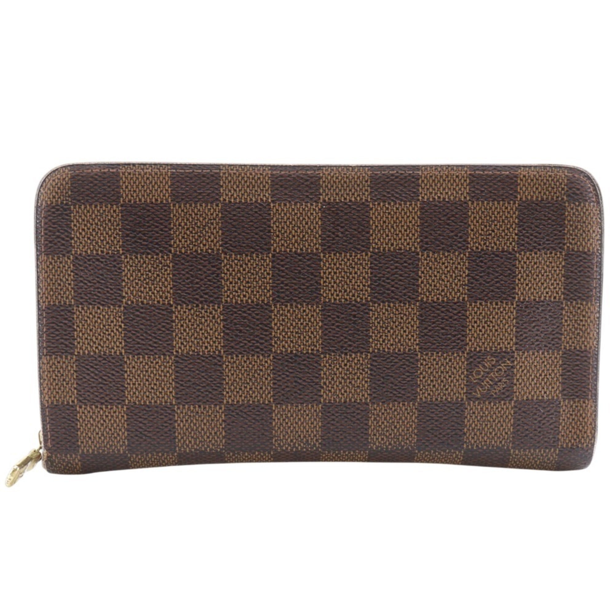 Louis Vuitton Brown Damier Canvas Long Wallet (Bi-Fold) (Pre-Owned)