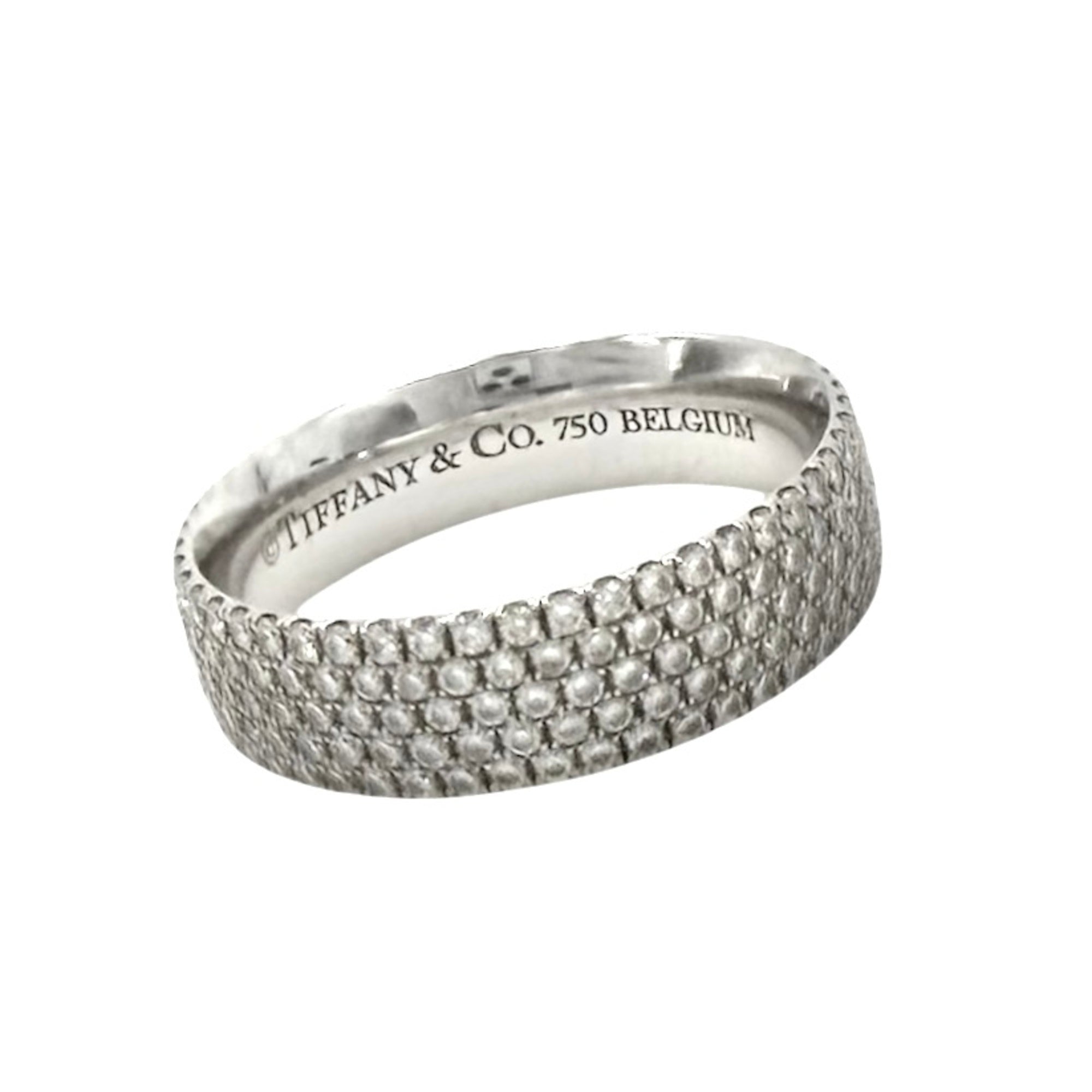 Tiffany White Gold (18K) Band Ring (Pre-Owned)