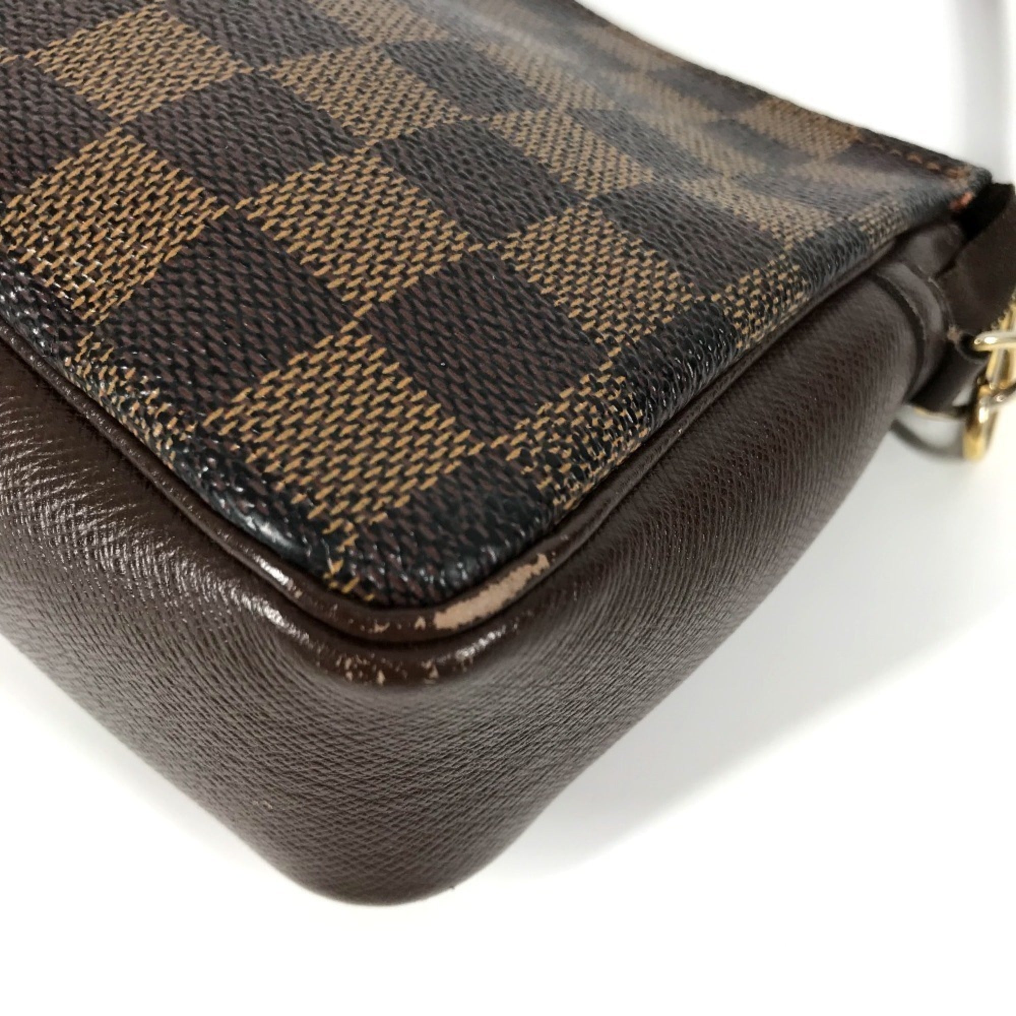 Louis Vuitton Damier Brown Ebene Damier Canvas Handbag Shoulder Bag (Pre-Owned)
