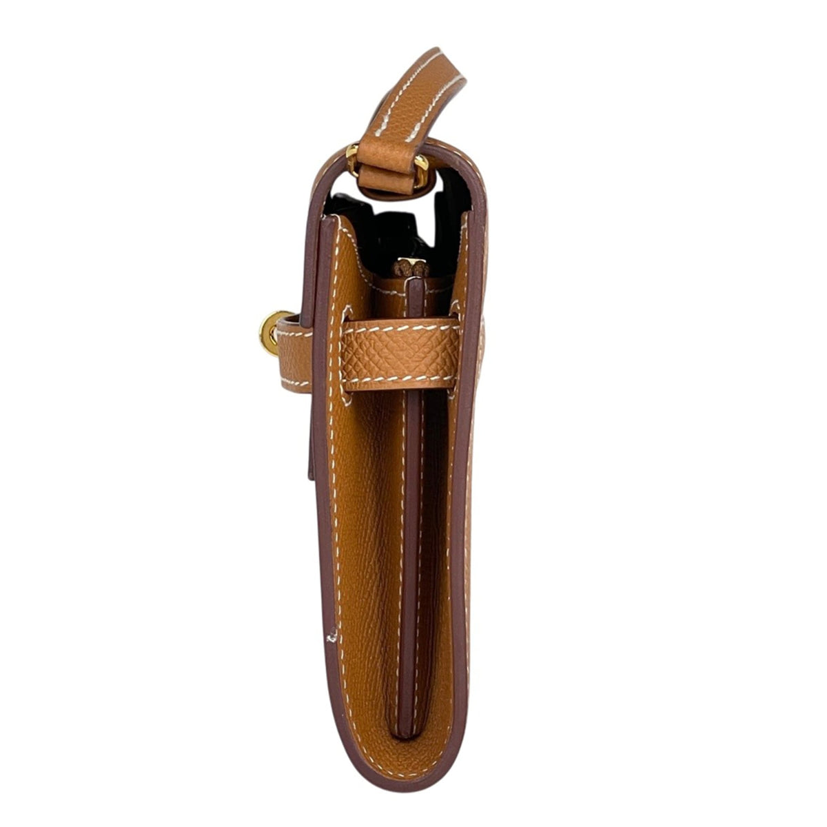 Hermes Gold Epsom Leather Leather Shoulder Bag (Pre-Owned)