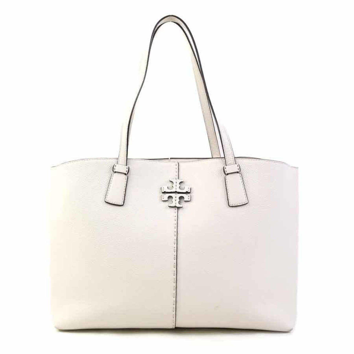 Tory Burch Ivory Leather Handbag (Pre-Owned)