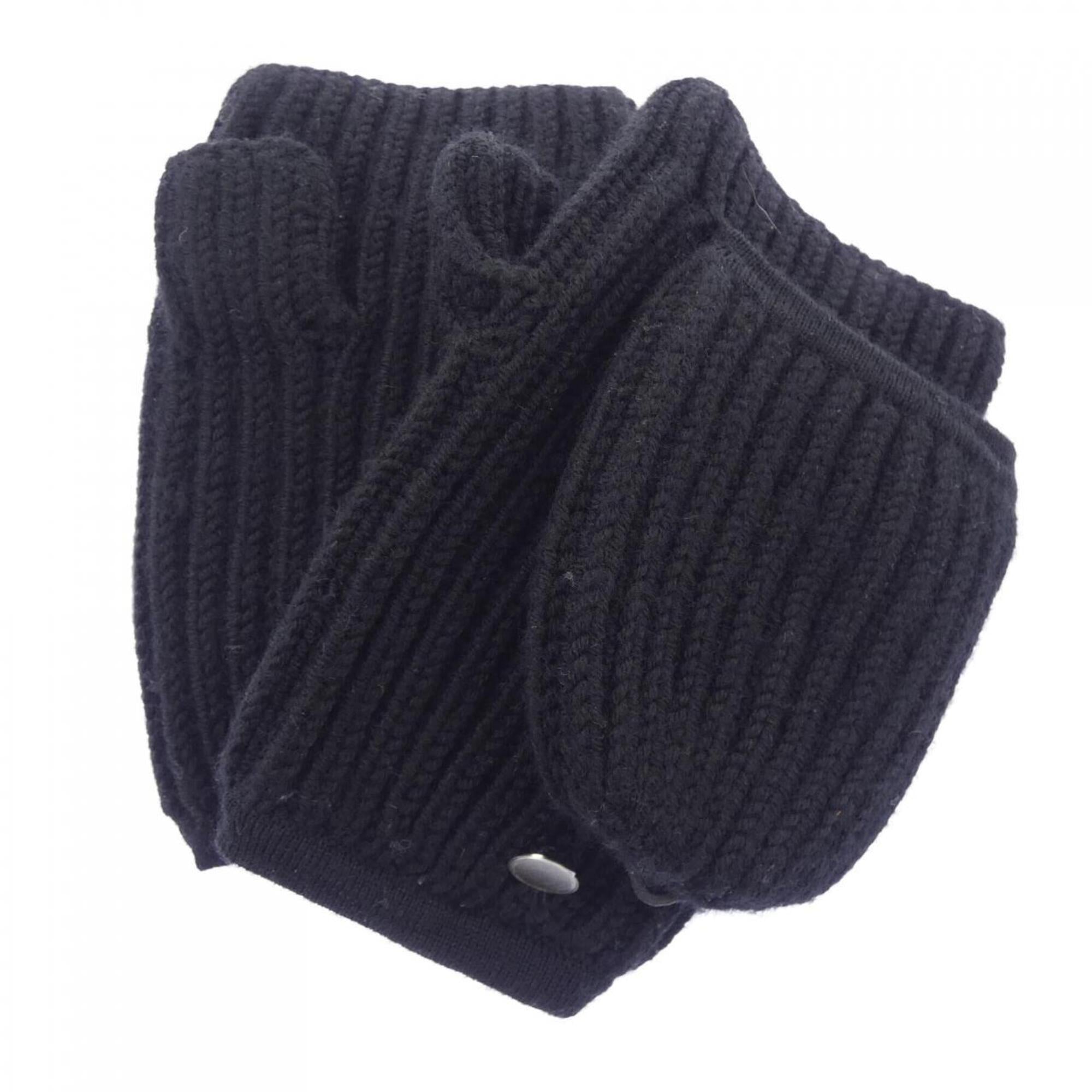 Hermes Black Wool Mittens (Pre-Owned)