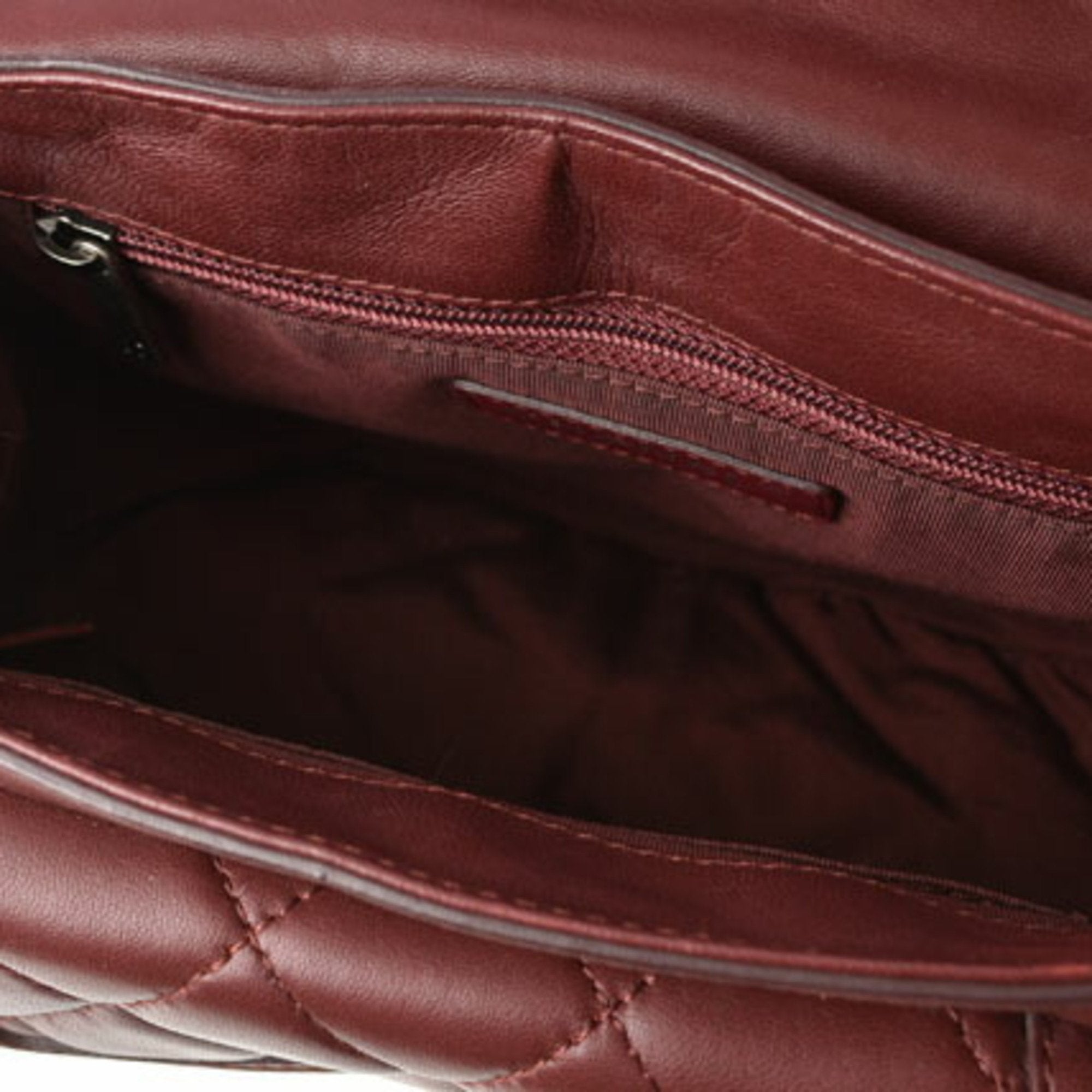 Chanel Bordeaux Saddle Bag Shoulder Bag (Pre-Owned)