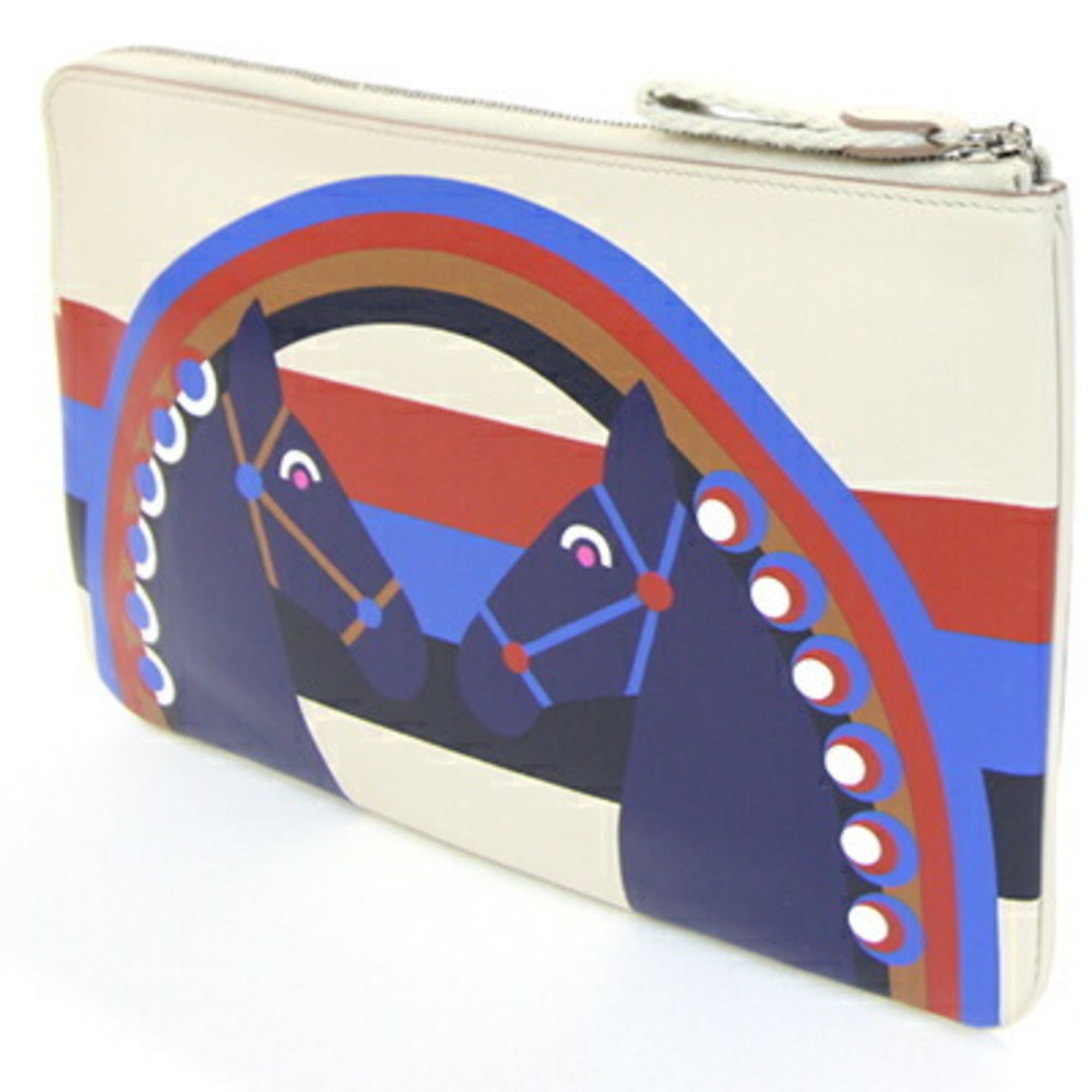 Hermes Multi-Color Swift Leather Pouch (Pre-Owned)