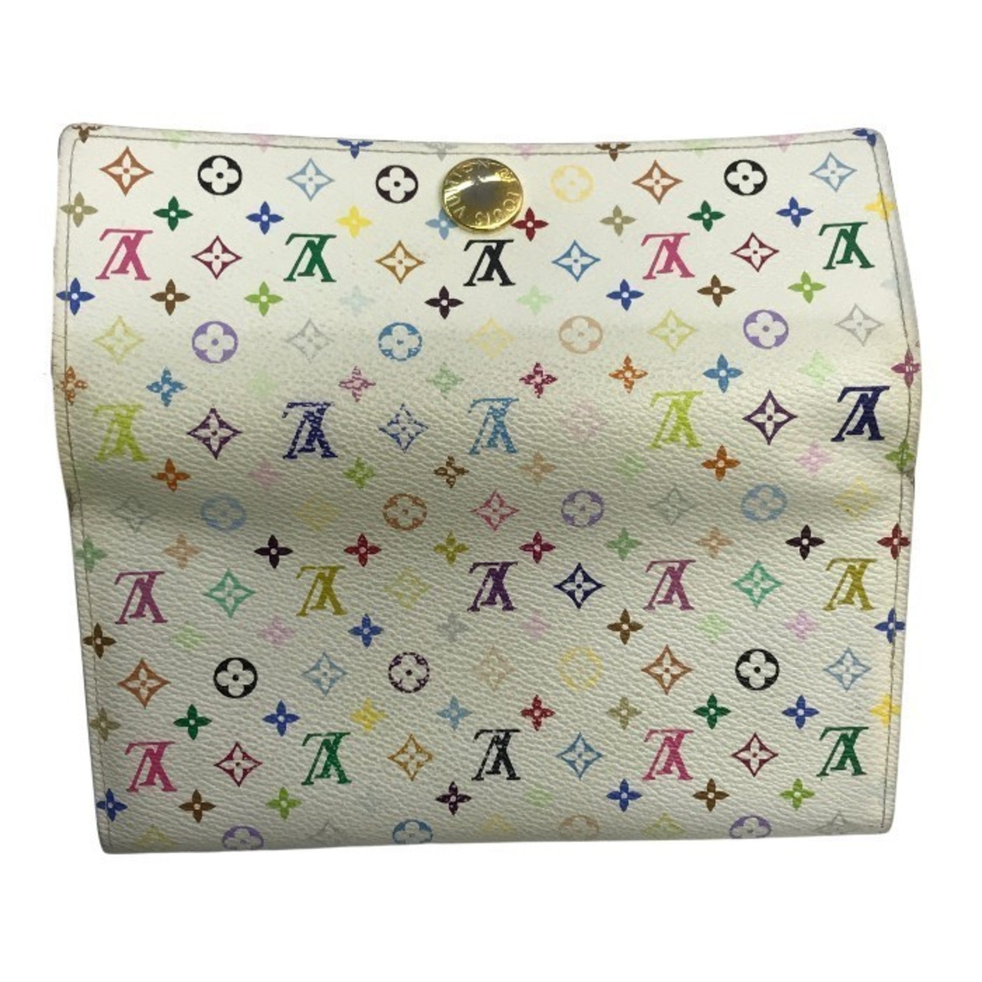 Louis Vuitton Blanc Monogram Multi-Color White Monogram Multicolore Long Wallet (Bi-Fold) (Pre-Owned)