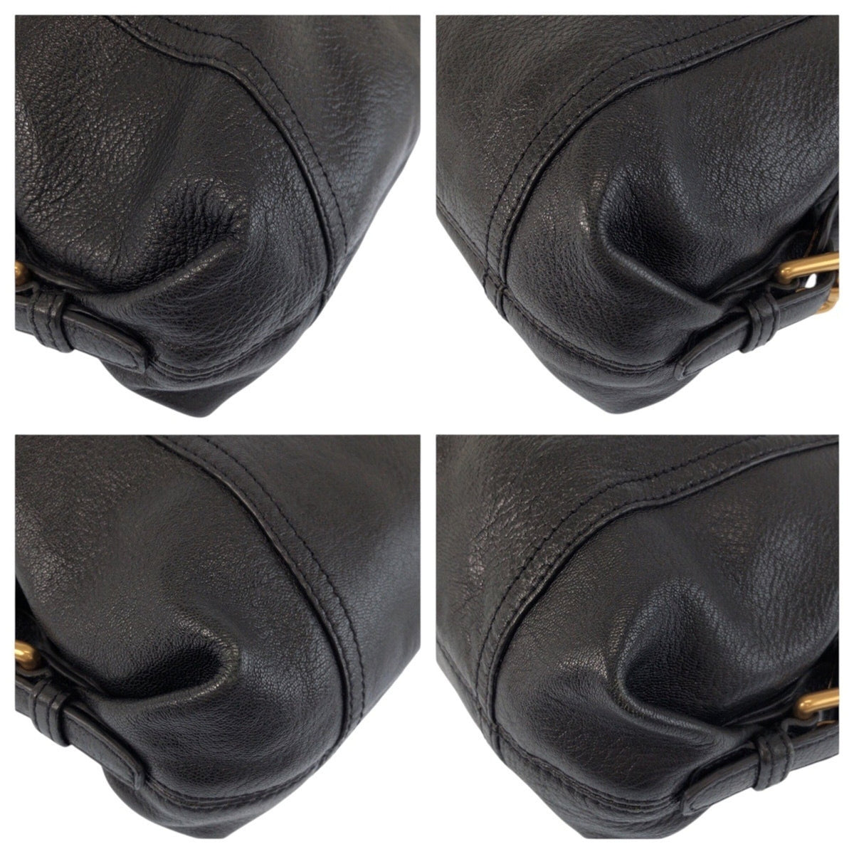 Michael Kors Black Leather Shoulder Bag Tote Bag (Pre-Owned)