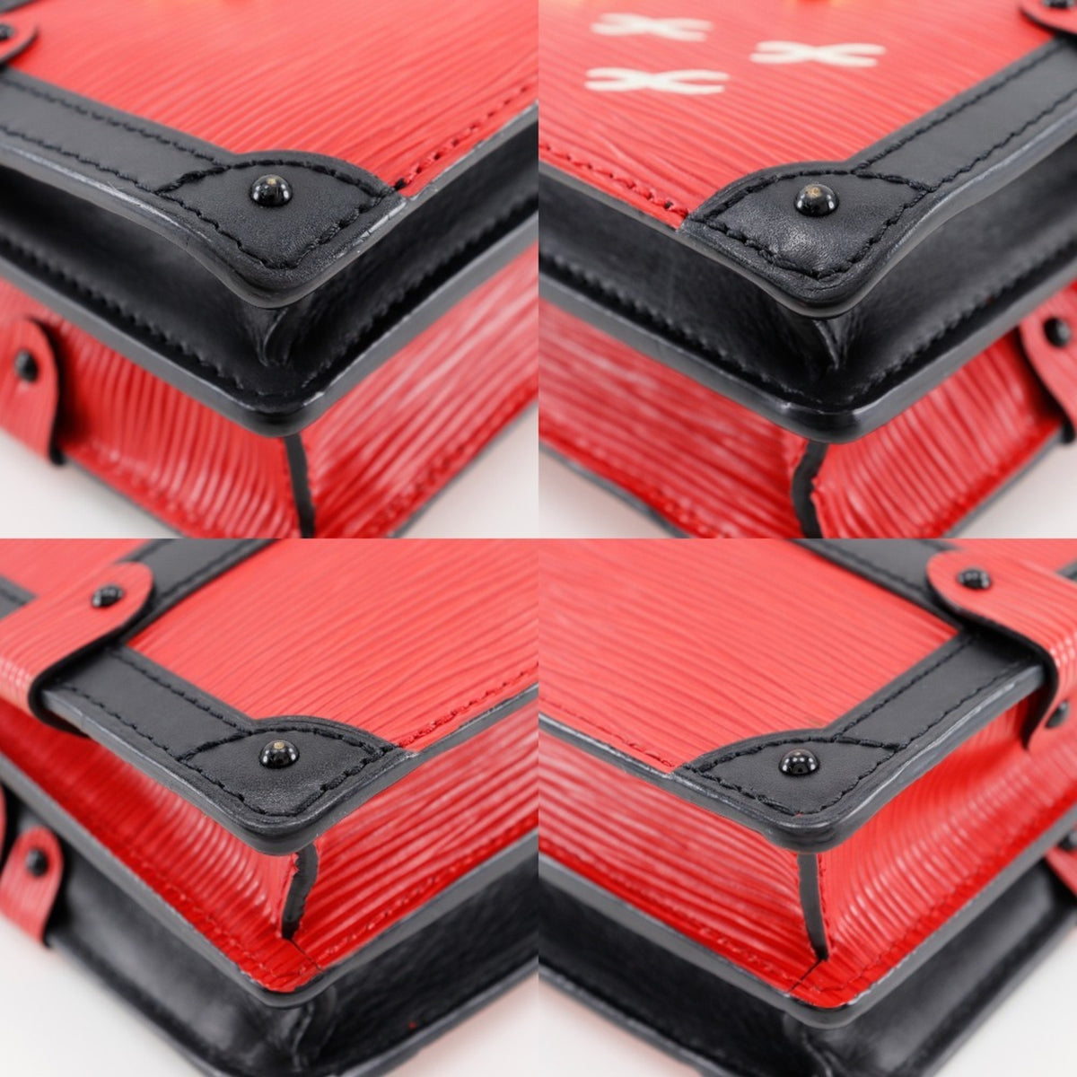 Louis Vuitton Epi Red Color Rouge Epi Leather Clutch Bag Shoulder Bag (Pre-Owned)
