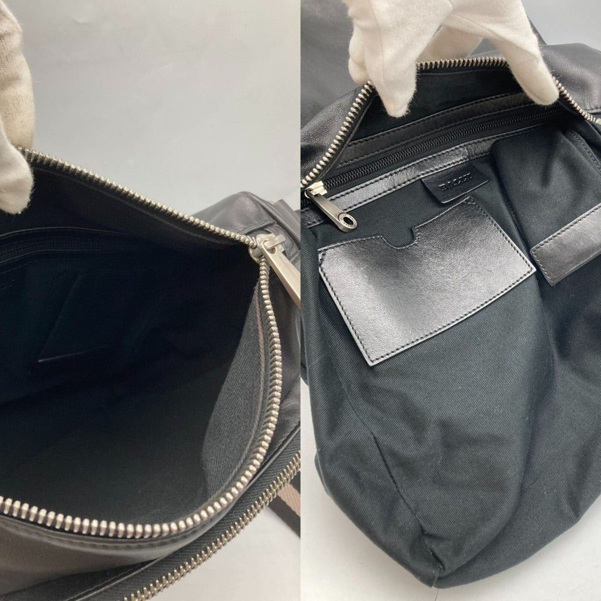 Bally Black Leather Shoulder Bag (Pre-Owned)