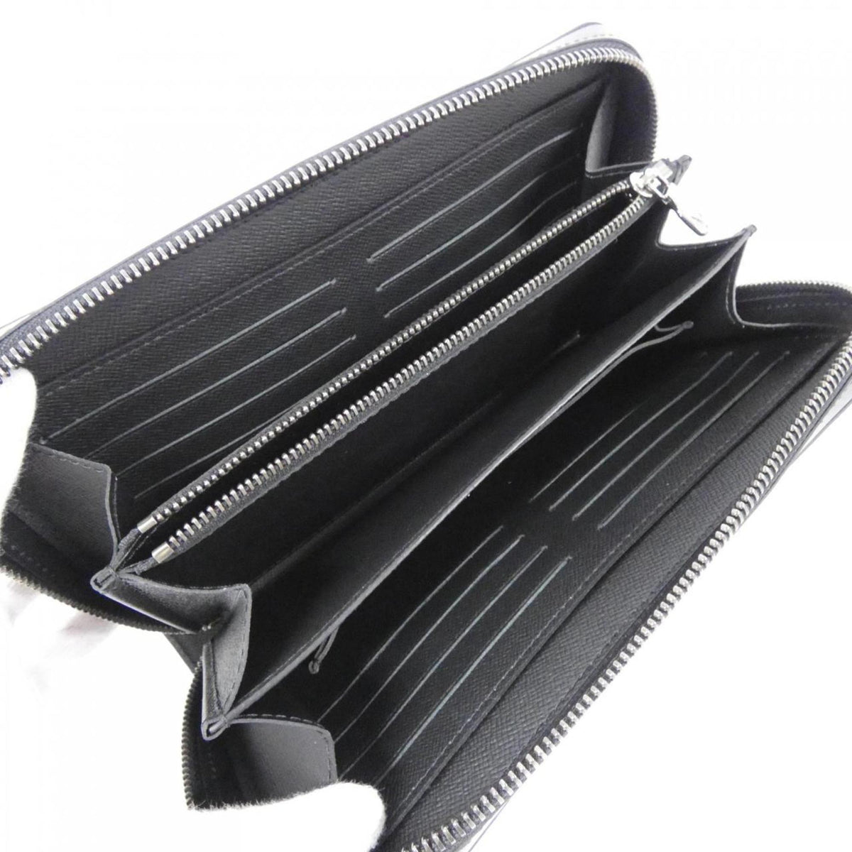 Louis Vuitton Black Coated Canvas Long Wallet (Bi-Fold) (Pre-Owned)