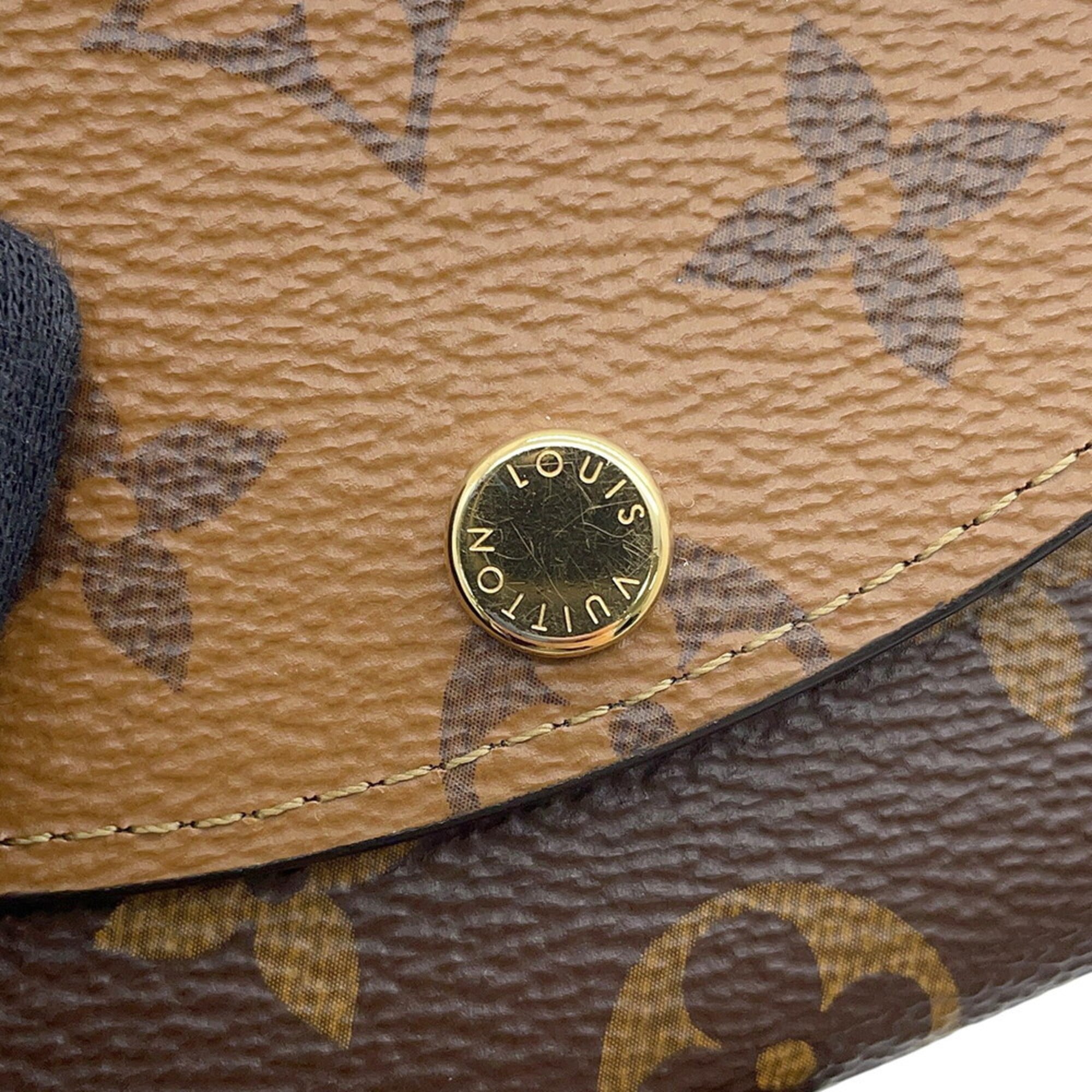 Louis Vuitton Monogram Reverse Black Noir Monogram Reverse Monogram Coin Purse/Coin Case (Pre-Owned)
