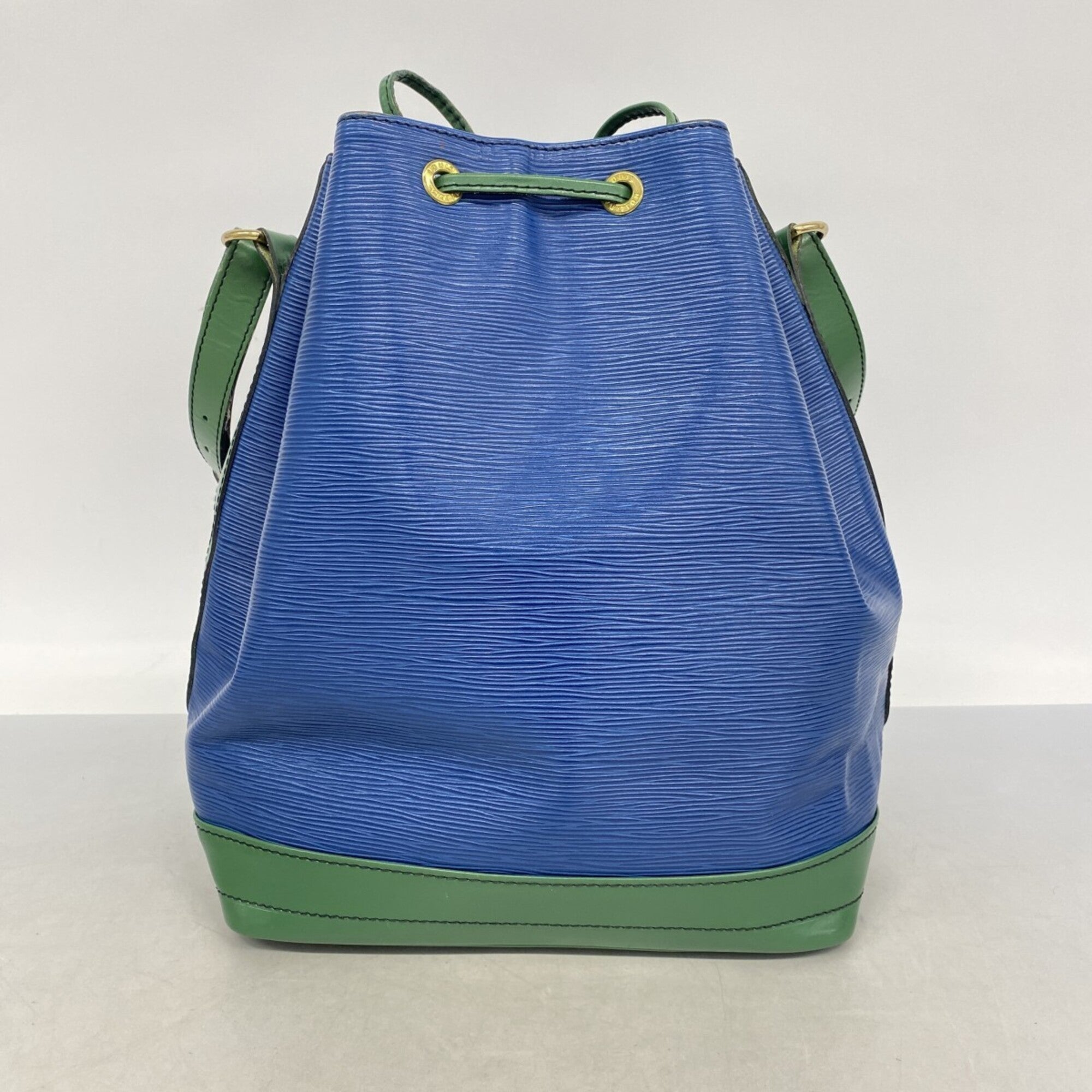 Louis Vuitton Borneo Green Toledo Blue Shoulder Bag (Pre-Owned)
