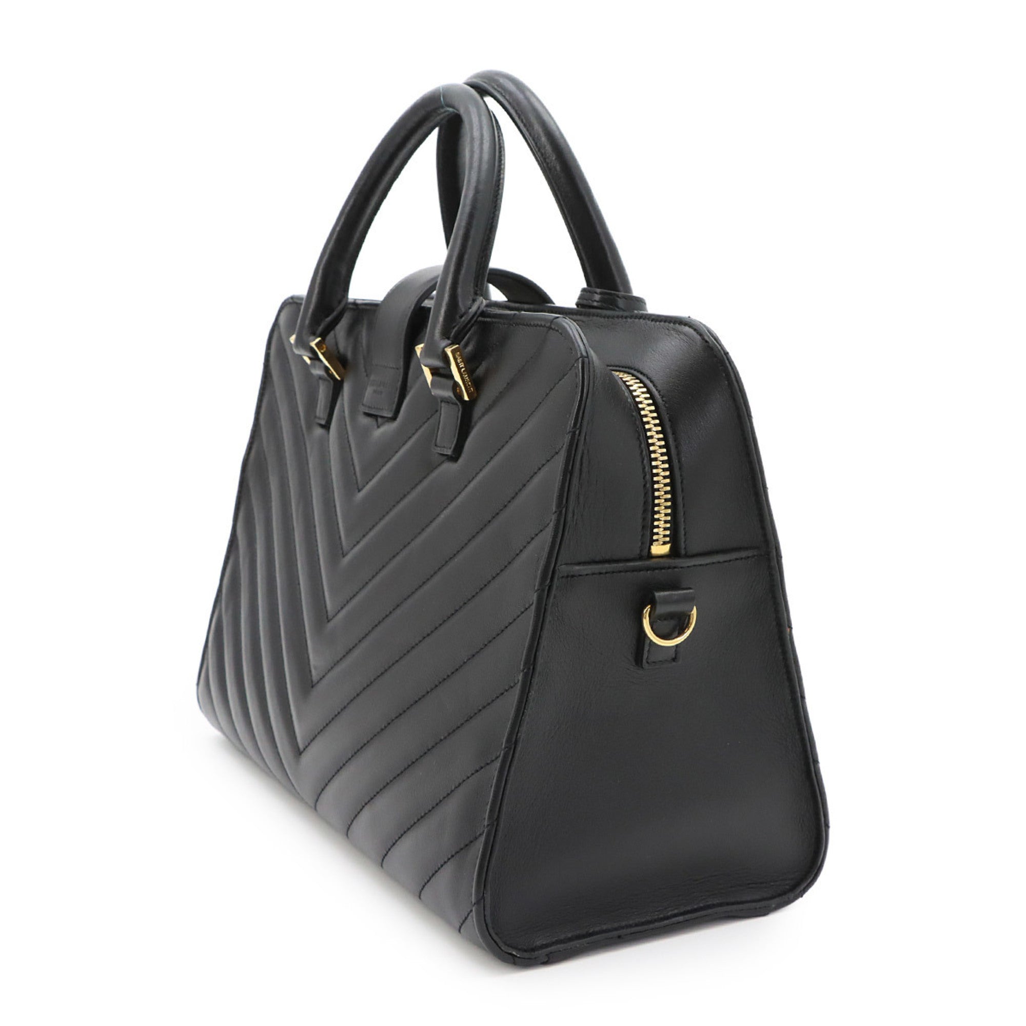 Saint Laurent Black Leather Handbag (Pre-Owned)