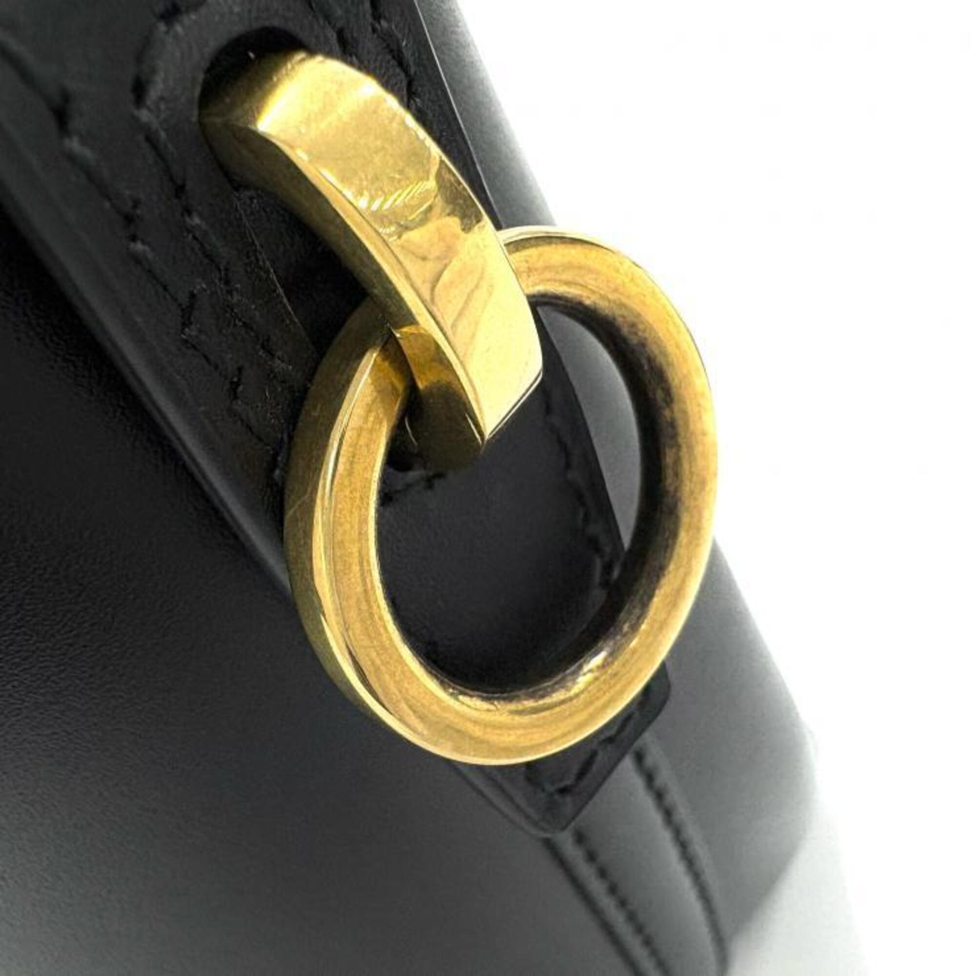 Saint Laurent Black Suede Leather Handbag (Pre-Owned)