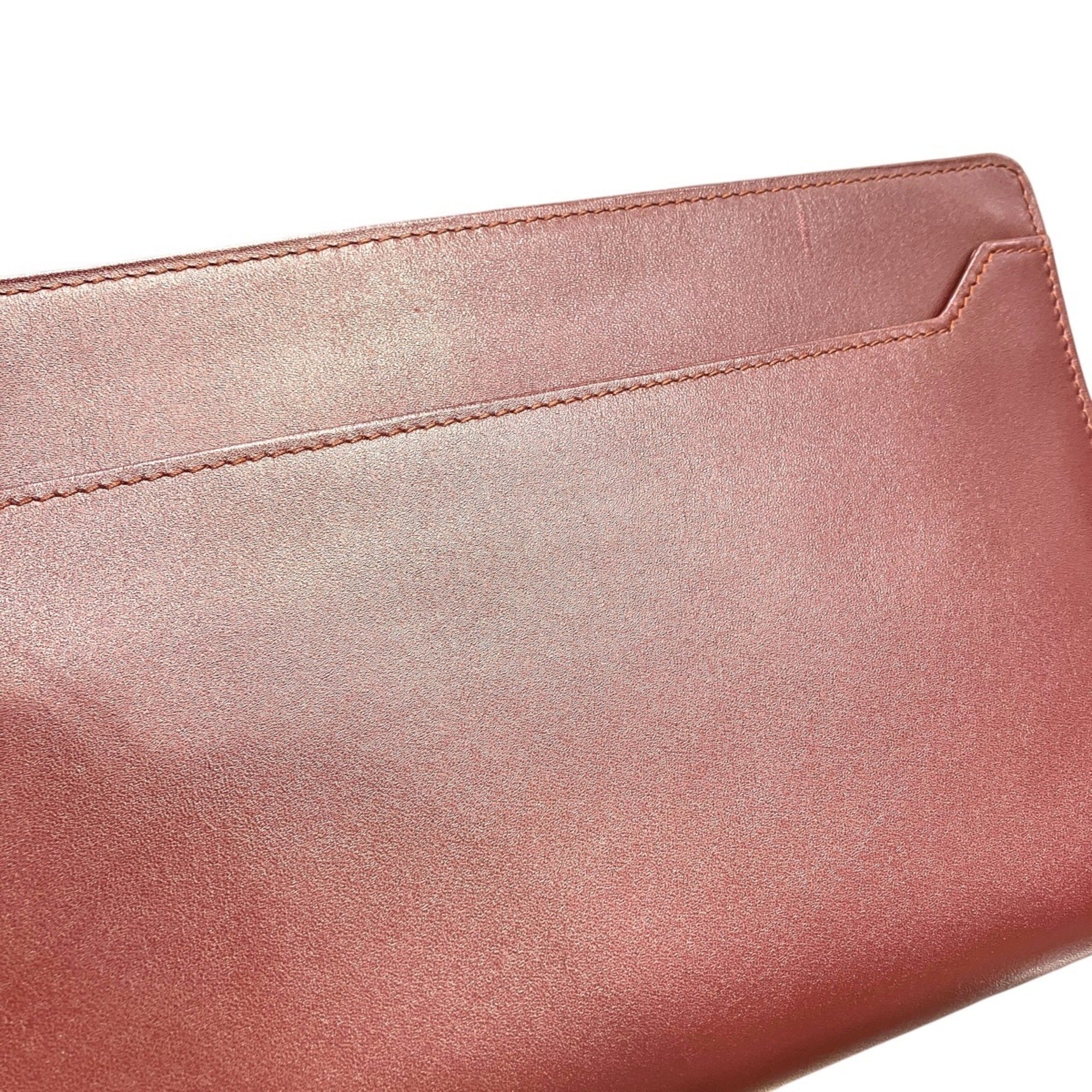 Cartier Must Bordeaux Leather Clutch Bag (Pre-Owned)