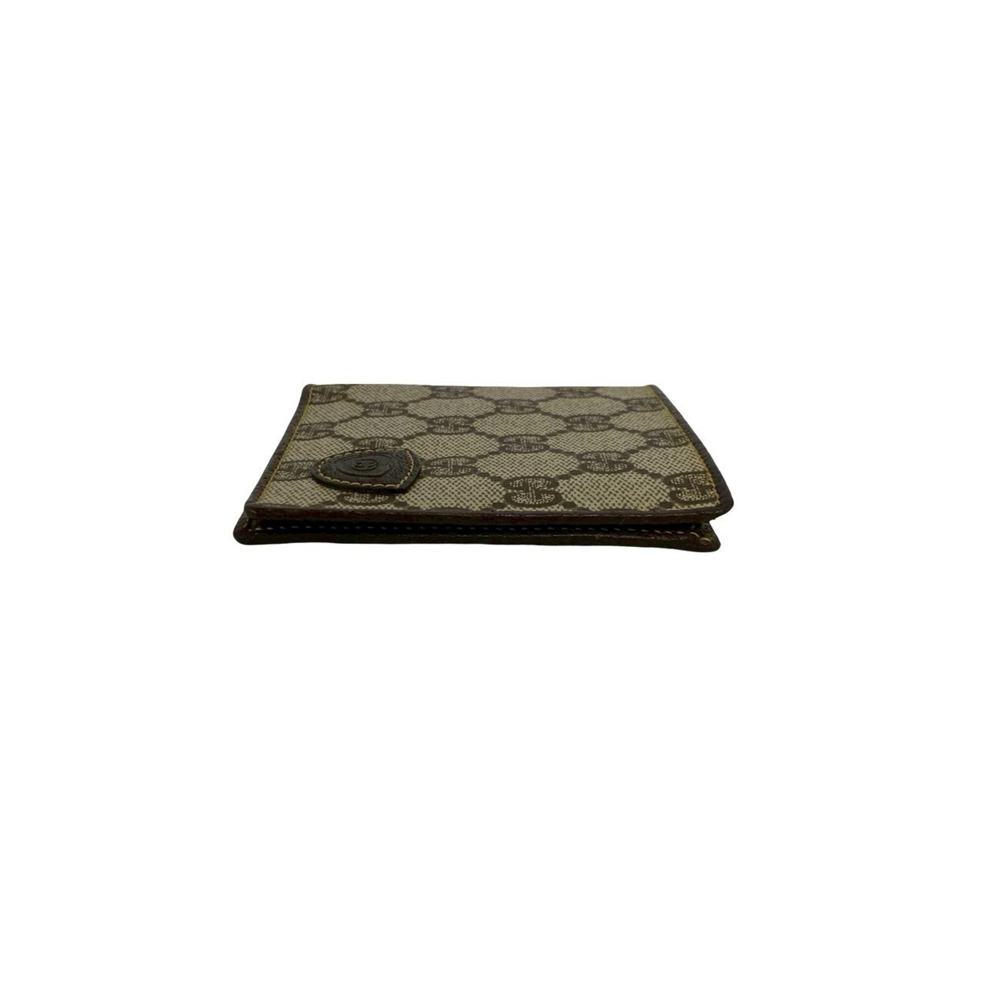 Gucci Brown Leather Pvc Wallet (Bi-Fold) (Pre-Owned)