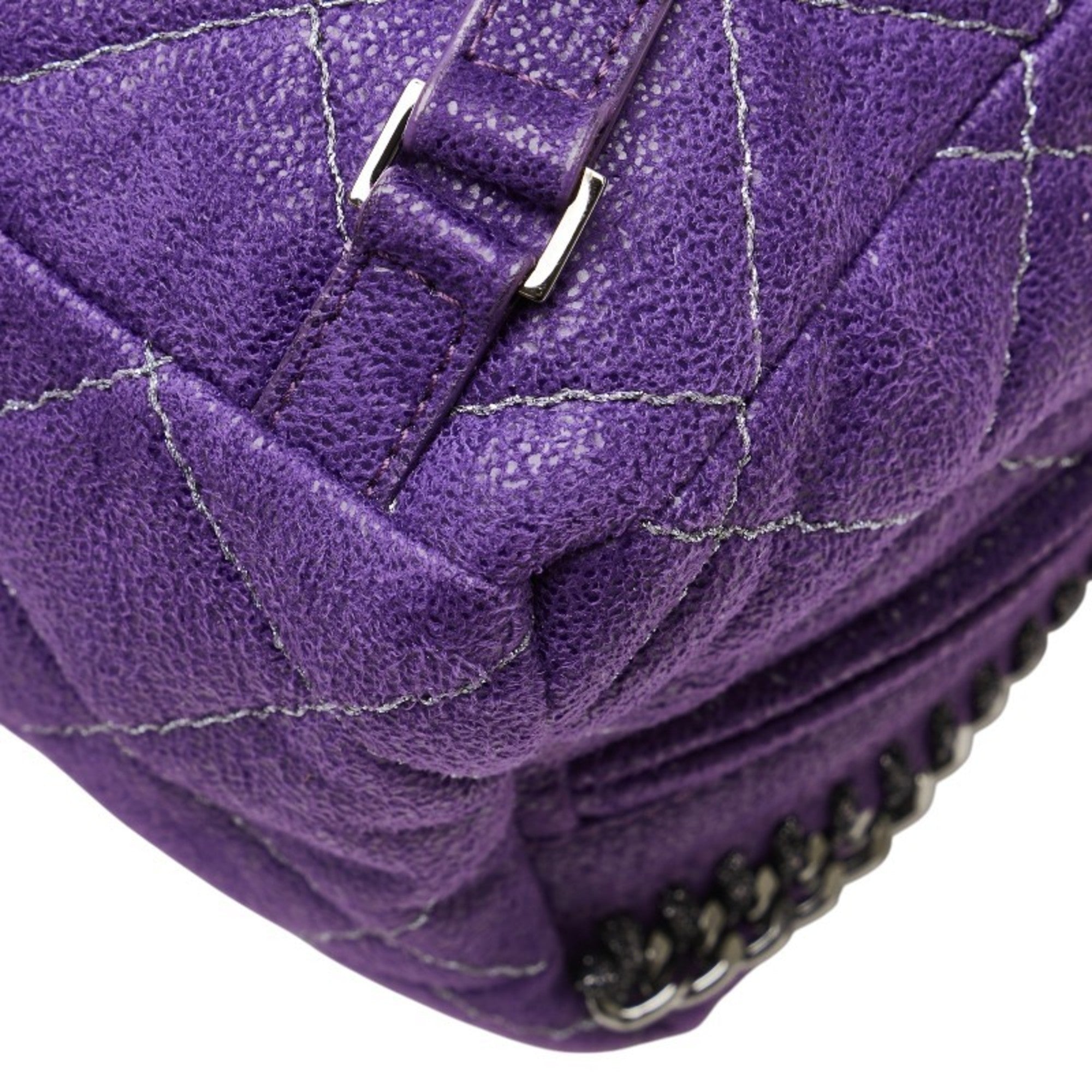 Stella Mccartney Purple Polyester Leather Backpack (Pre-Owned)
