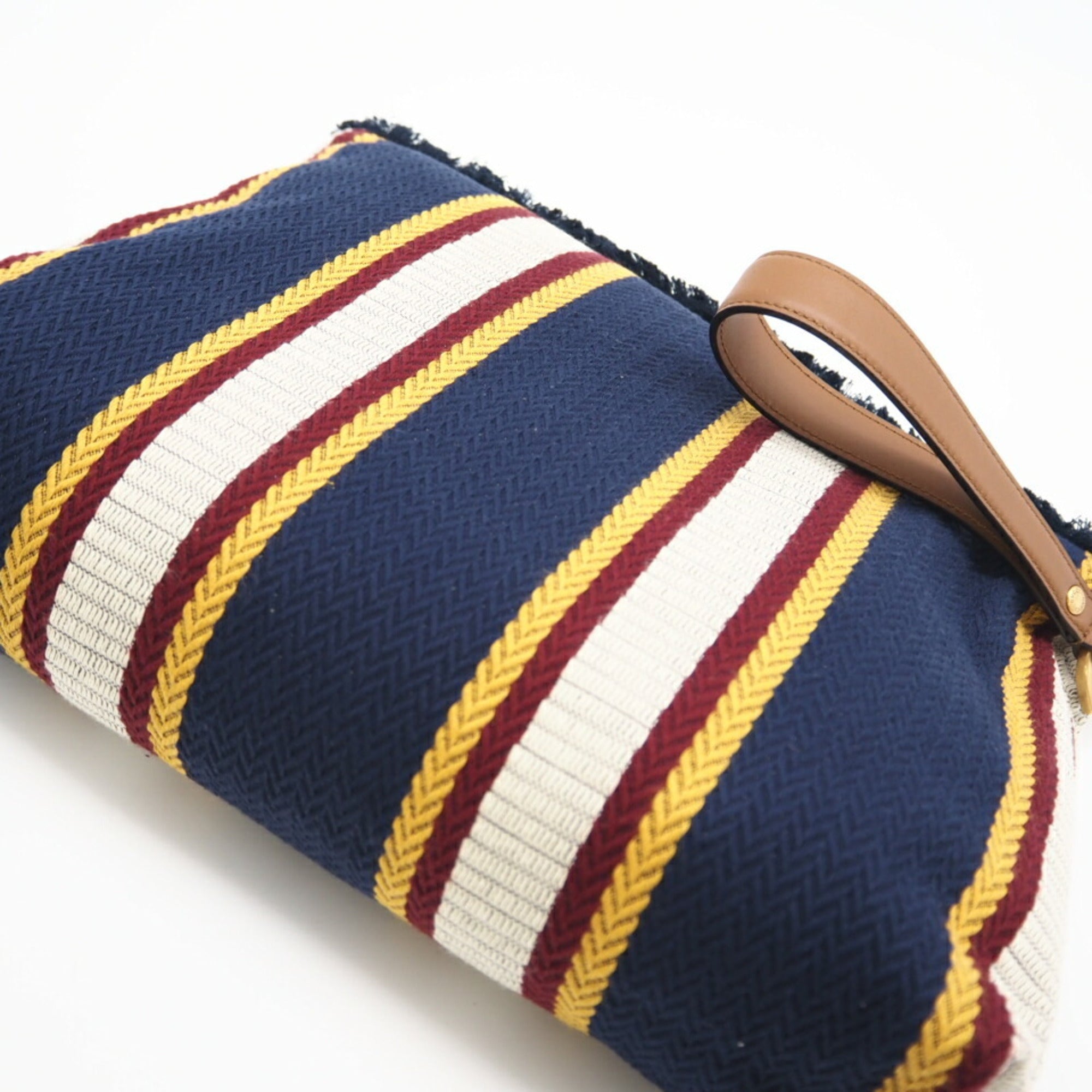 Gucci Multi-Color Navy Canvas Clutch Bag Pouch (Pre-Owned)