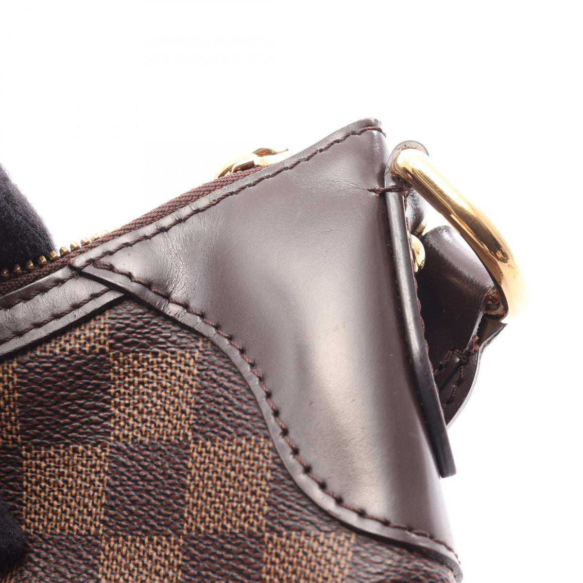 Louis Vuitton Brown Coated Canvas Leather Handbag Shoulder Bag (Pre-Owned)