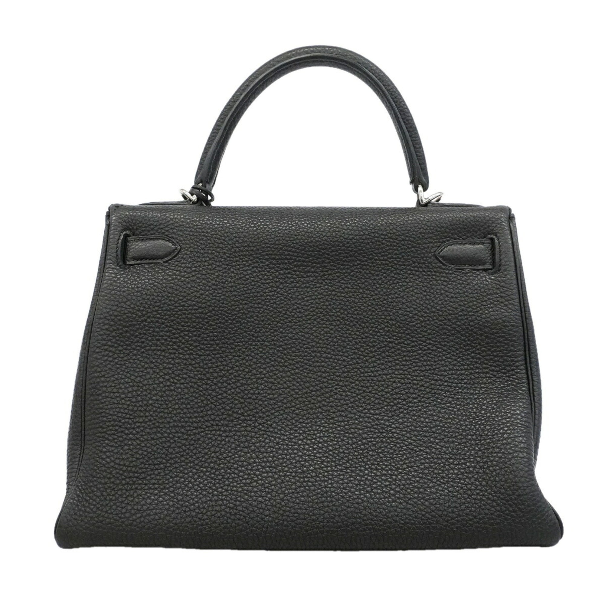 Hermes Black Togo Leather Handbag (Pre-Owned)