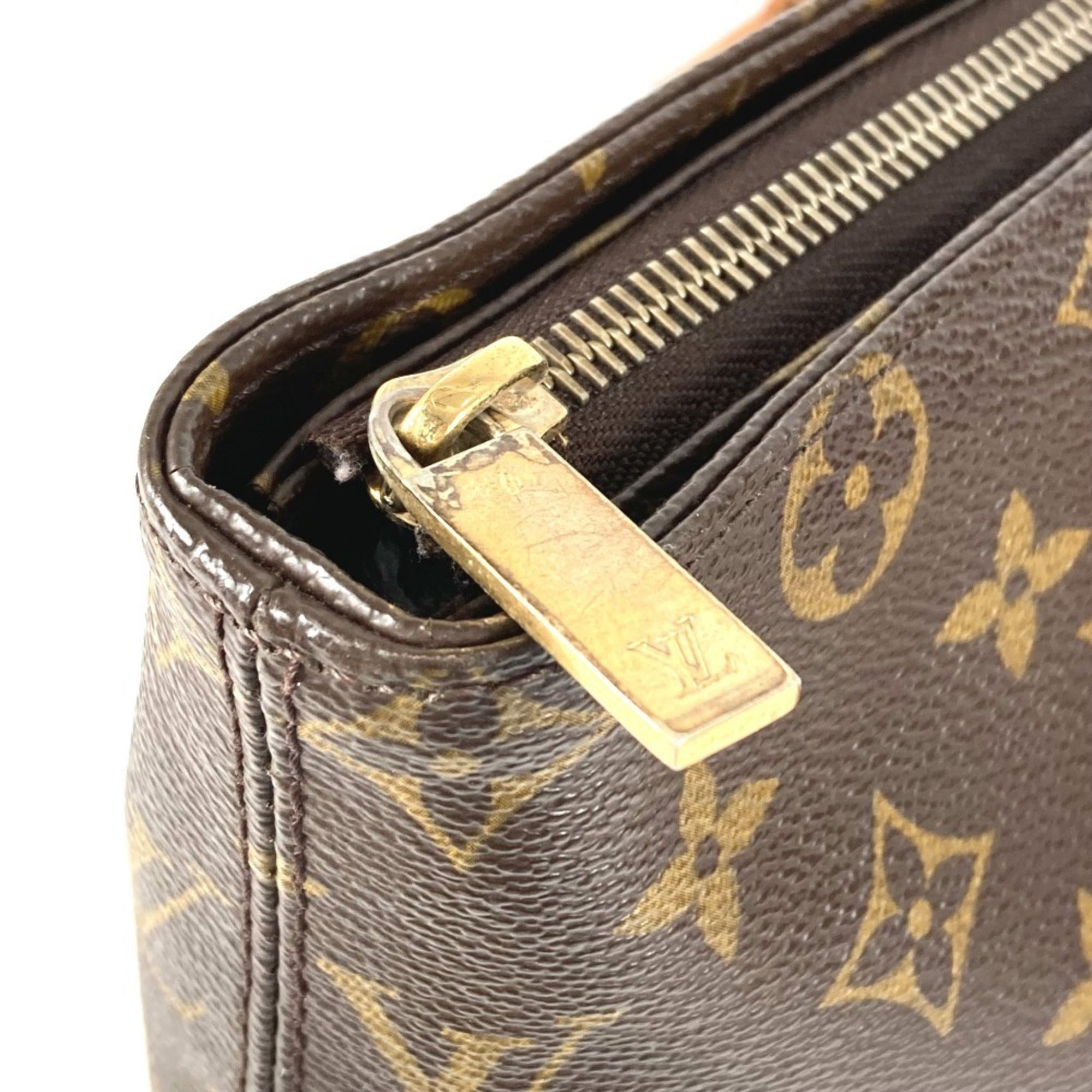Louis Vuitton Brown Monogram Monogram Canvas Shoulder Bag Tote Bag (Pre-Owned)