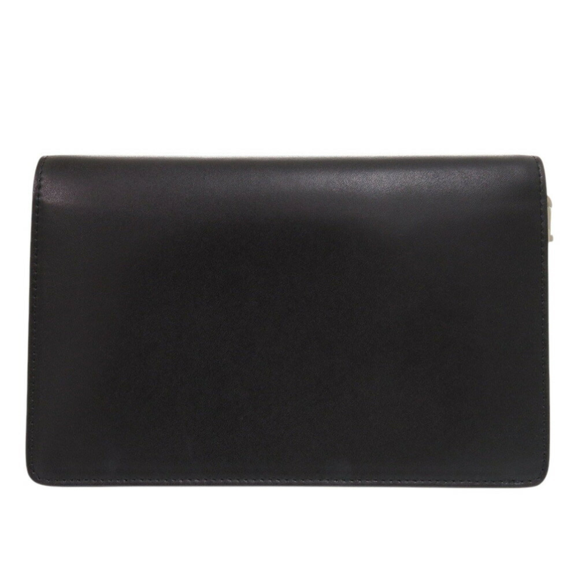 Givenchy Black Leather Chain/Shoulder Wallet (Pre-Owned)