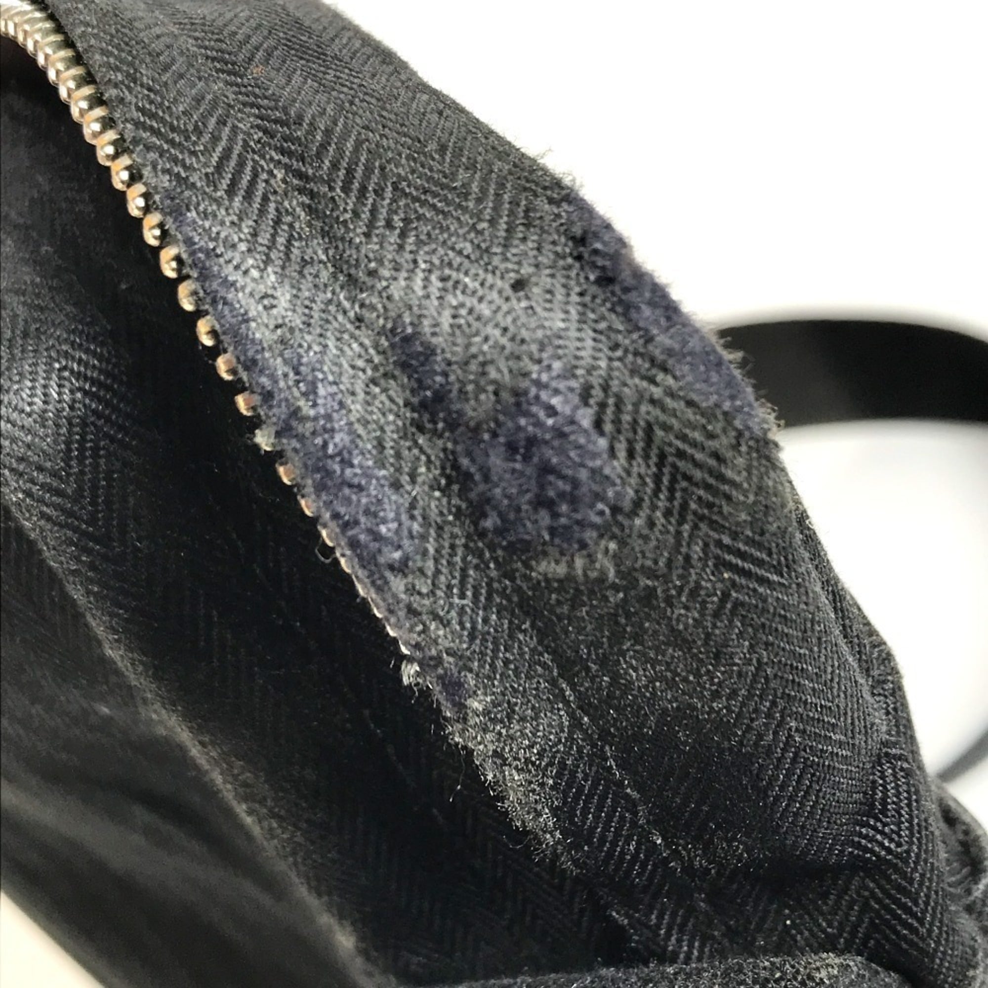 Hermes Black Cotton Pochette Shoulder Bag (Pre-Owned)