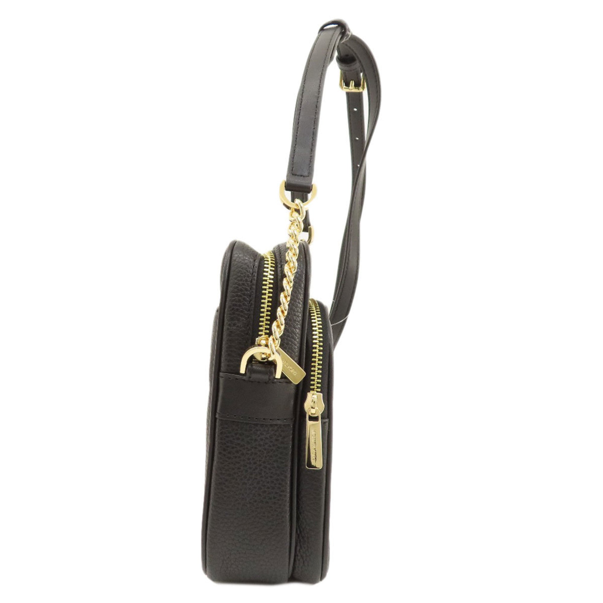 Michael Kors Black Leather Shoulder Bag (Pre-Owned)