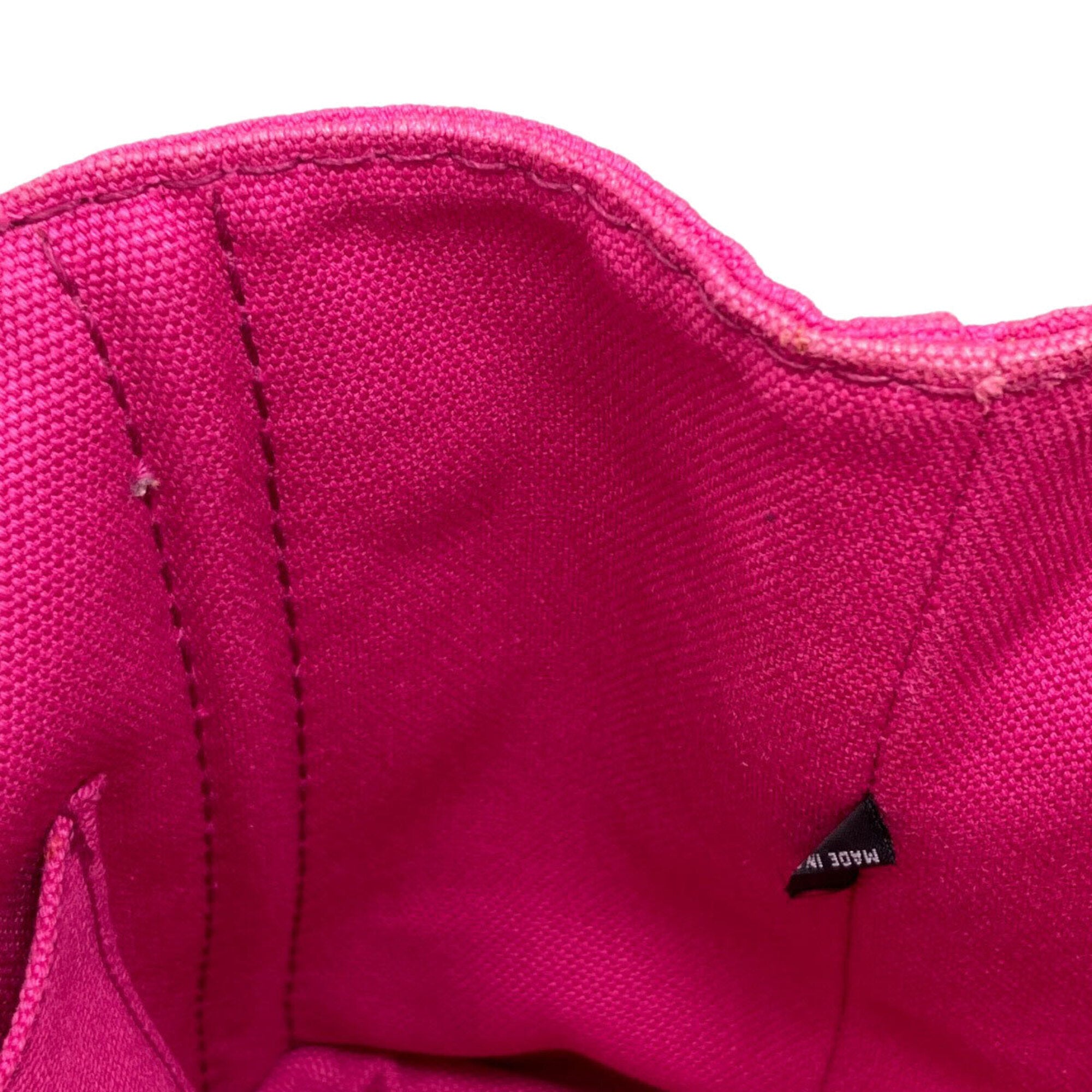 Prada Canapa Pink Canvas Handbag (Pre-Owned)