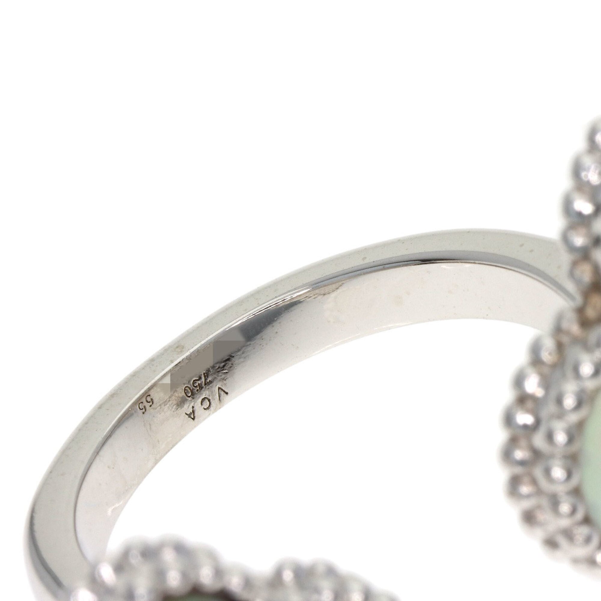 Van Cleef & Arpels White Gold White Gold (18K) Band Ring (Pre-Owned)
