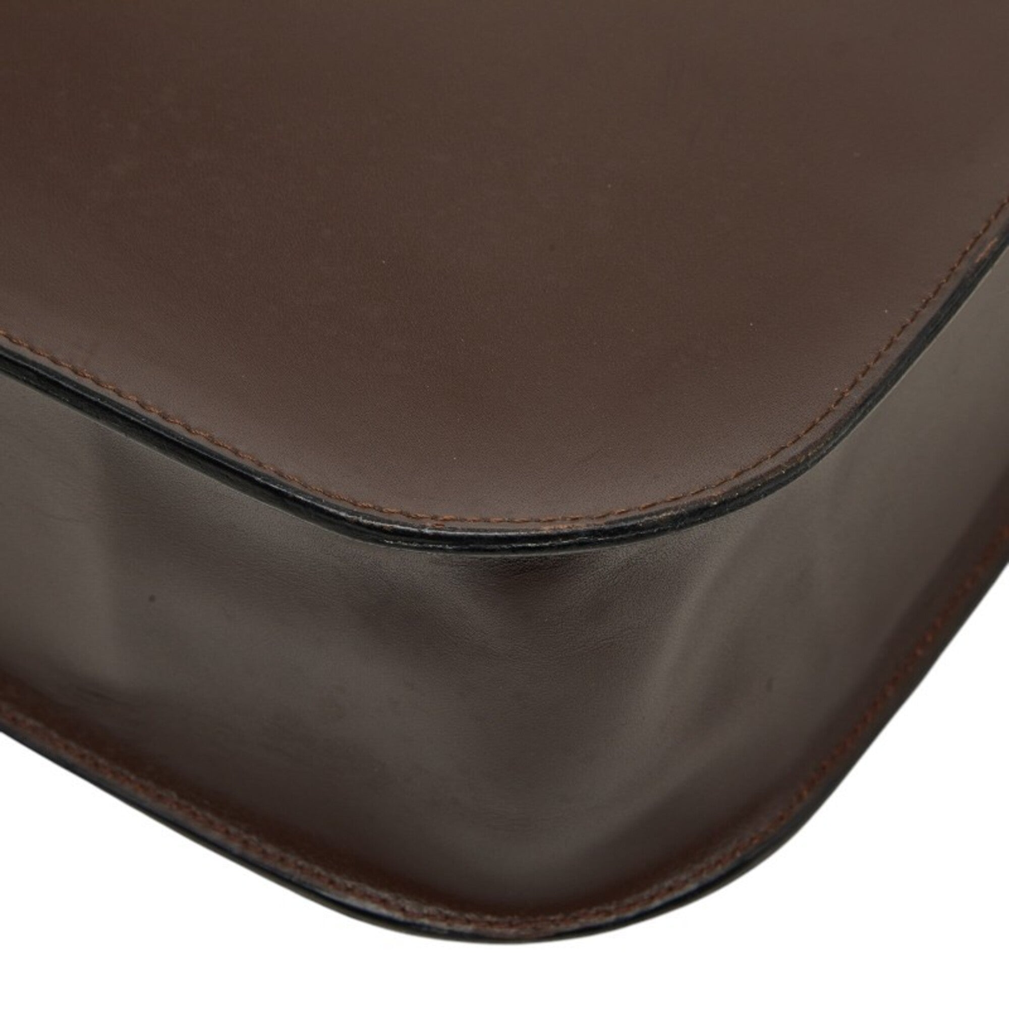 Chanel Brown Leather Pouch Tote Bag (Pre-Owned)
