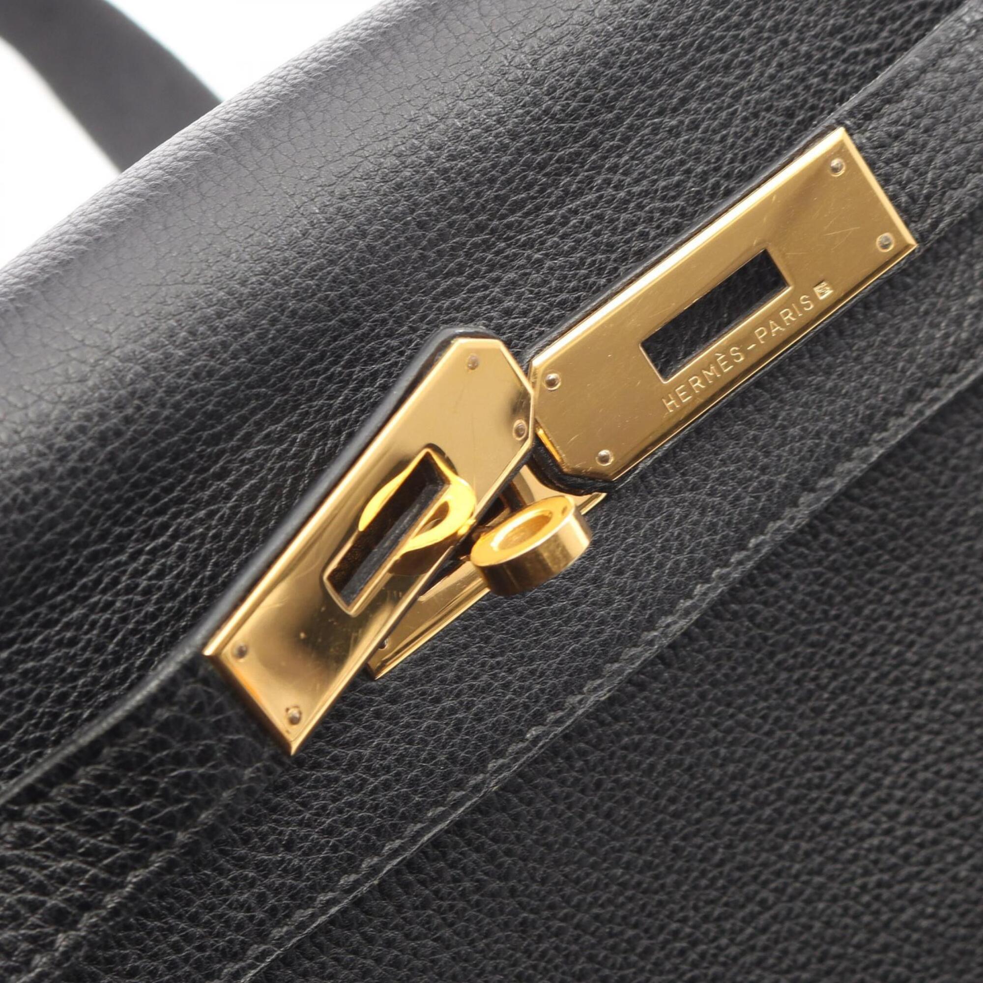 Hermes Black Togo Leather Backpack Handbag (Pre-Owned)