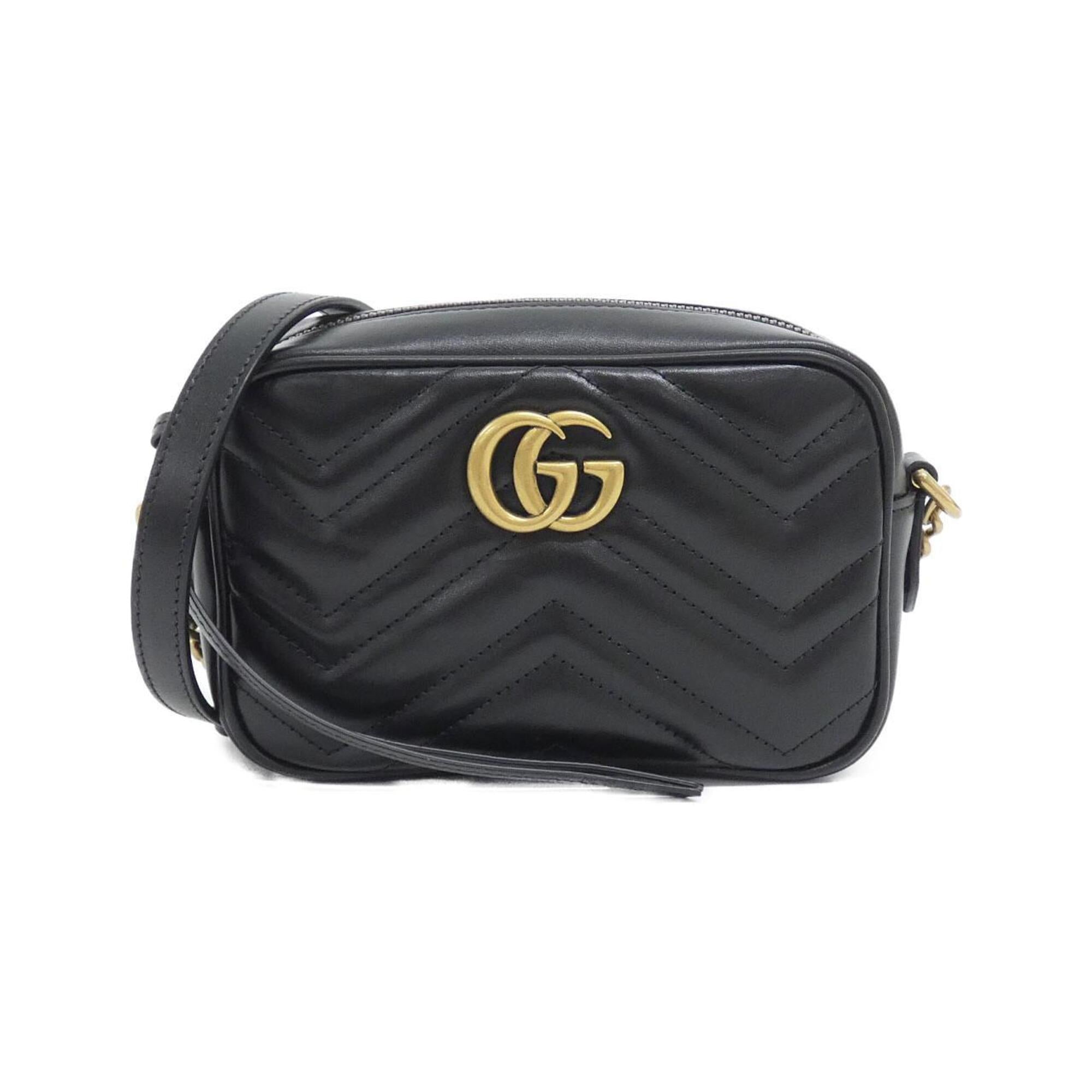 Gucci Black Quilting Leather Shoulder Bag (Pre-Owned)