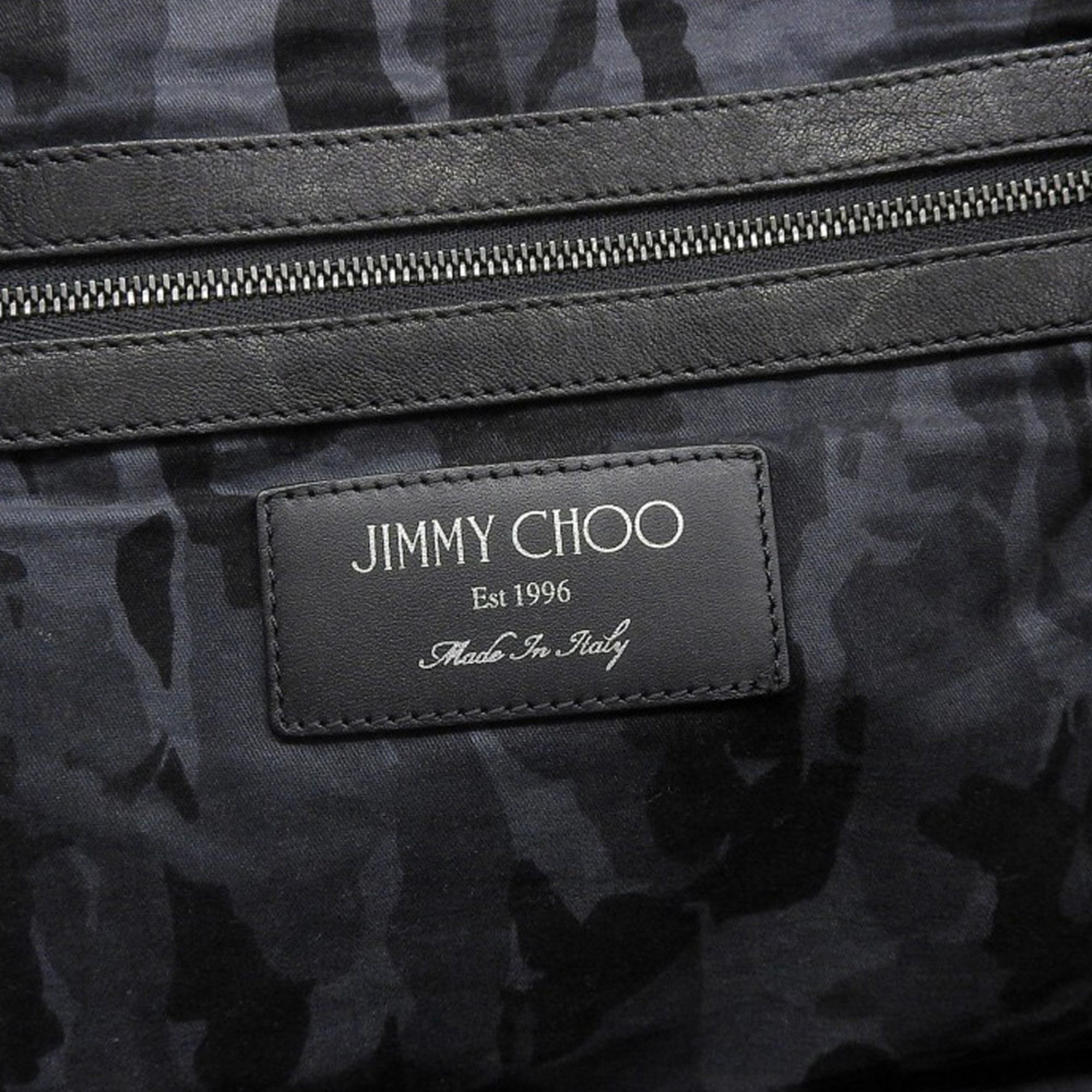 Jimmy Choo Black Leather Tote Bag (Pre-Owned)