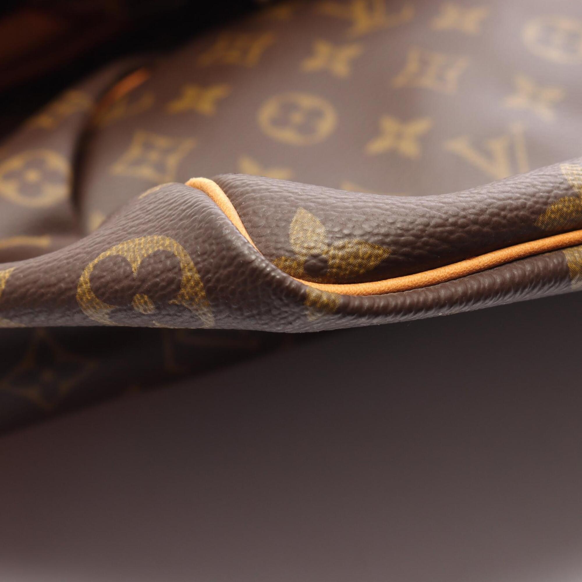 Louis Vuitton Monogram Brown Coated Canvas Boston Bag Handbag (Pre-Owned)