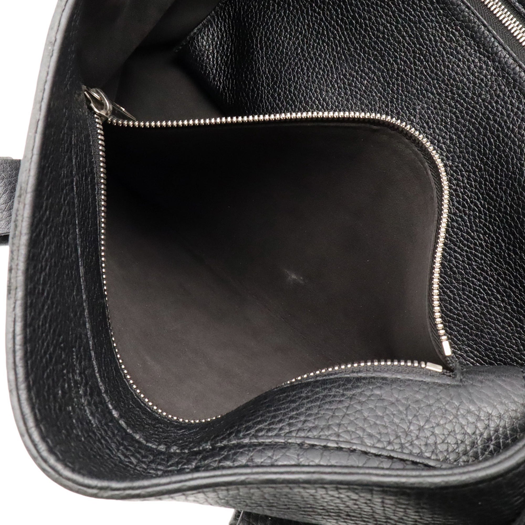 Louis Vuitton Black Noir Leather Shoulder Bag Tote Bag (Pre-Owned)