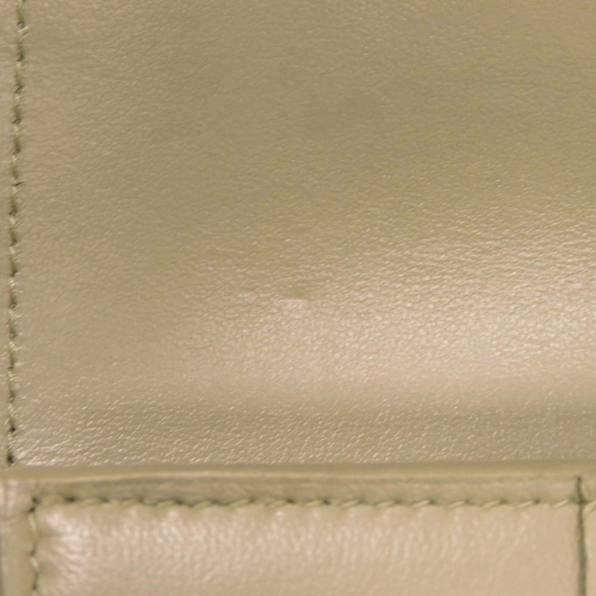 Bottega Veneta Green Intrecciato Long Wallet (Bi-Fold) (Pre-Owned)