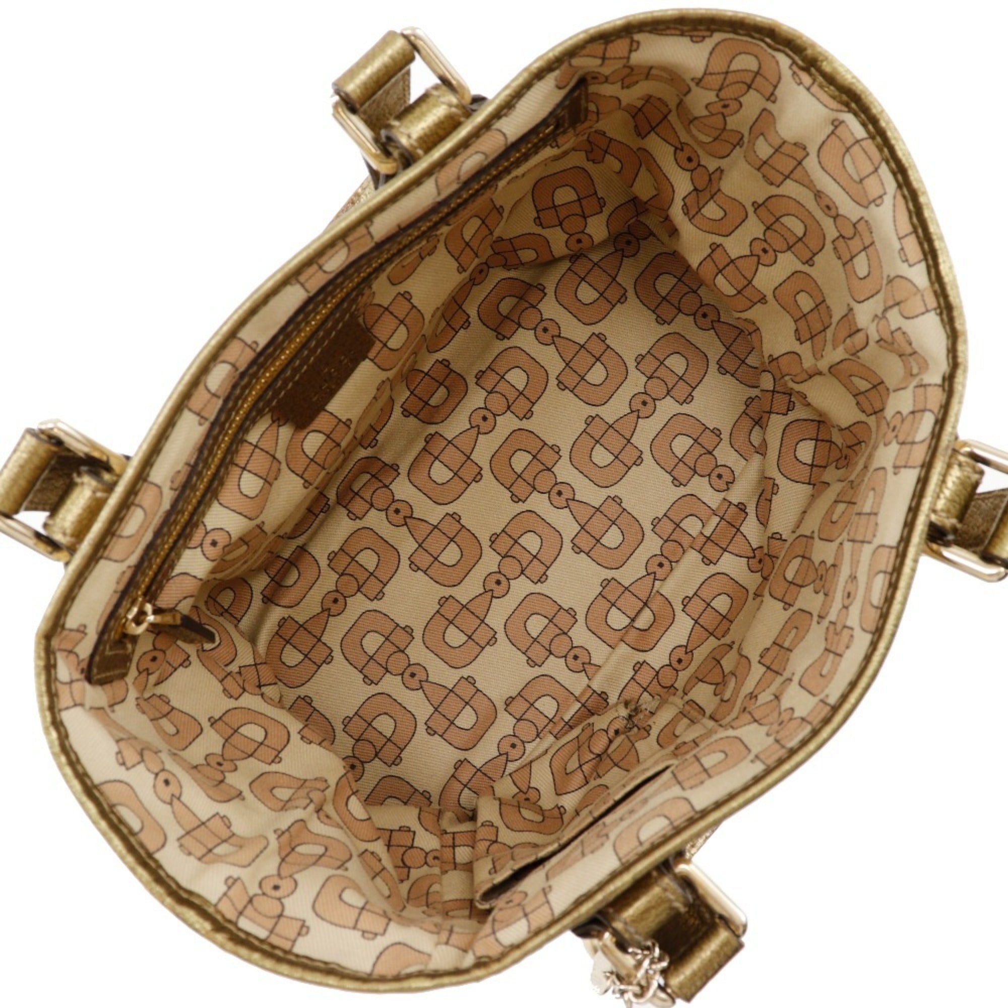 Gucci Brown Gg Canvas Leather Handbag (Pre-Owned)