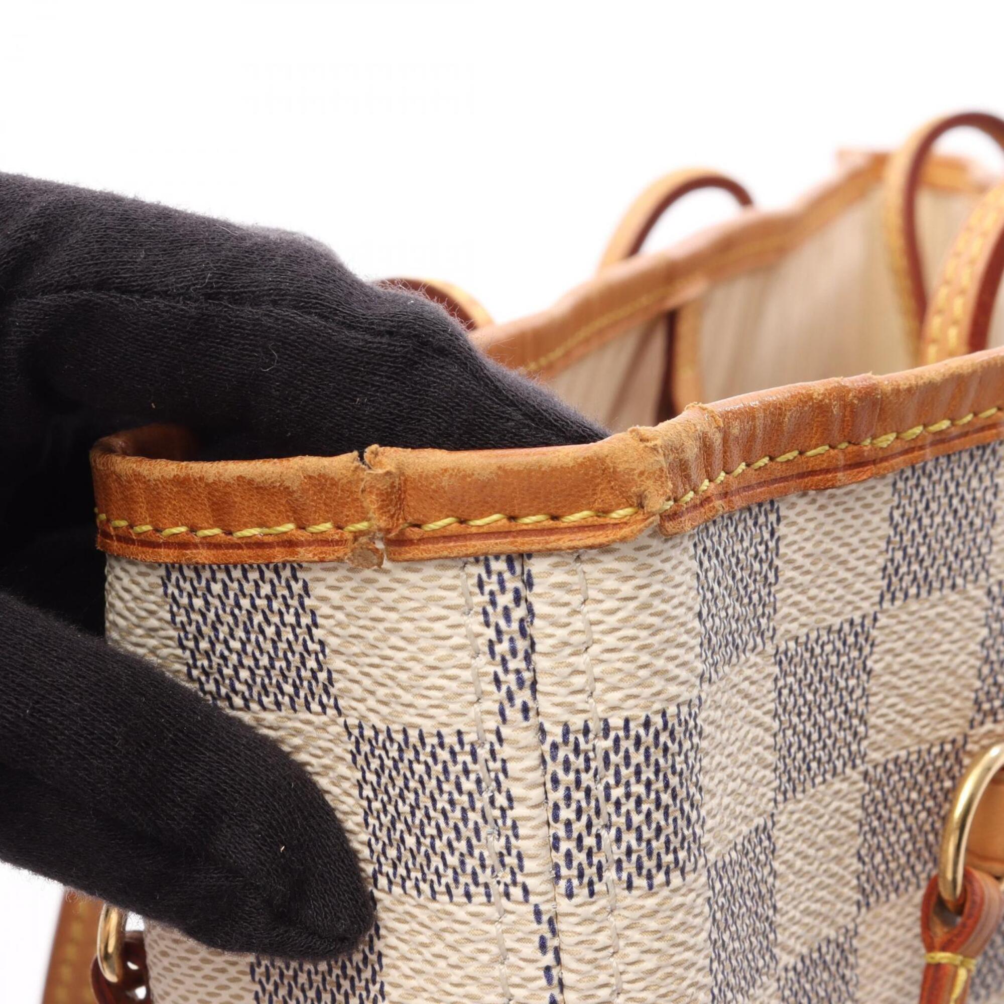 Louis Vuitton Damier Azur White Damier Azur Handbag Tote Bag (Pre-Owned)